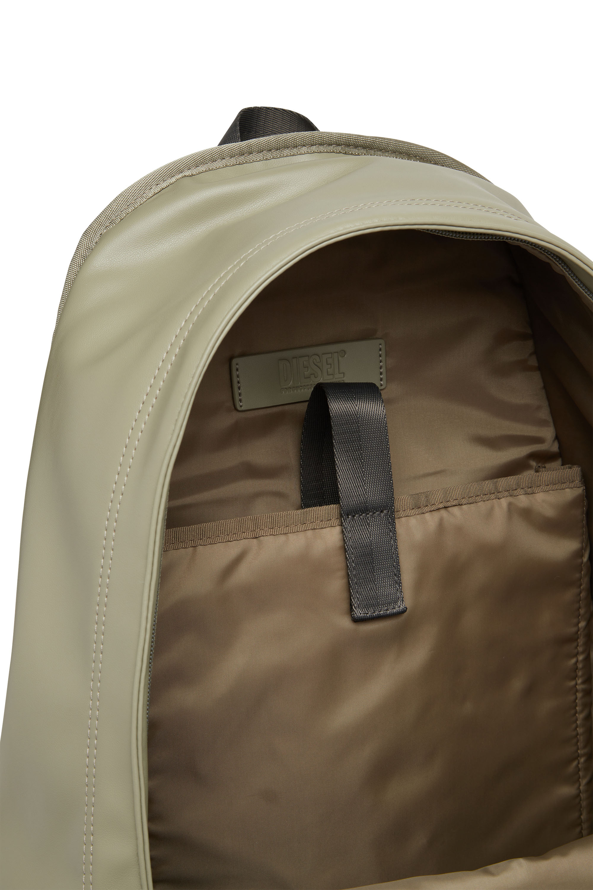 Diesel - RAVE BACKPACK, Man's Rave Backpack - Backpack in recycled materials in Beige - 4