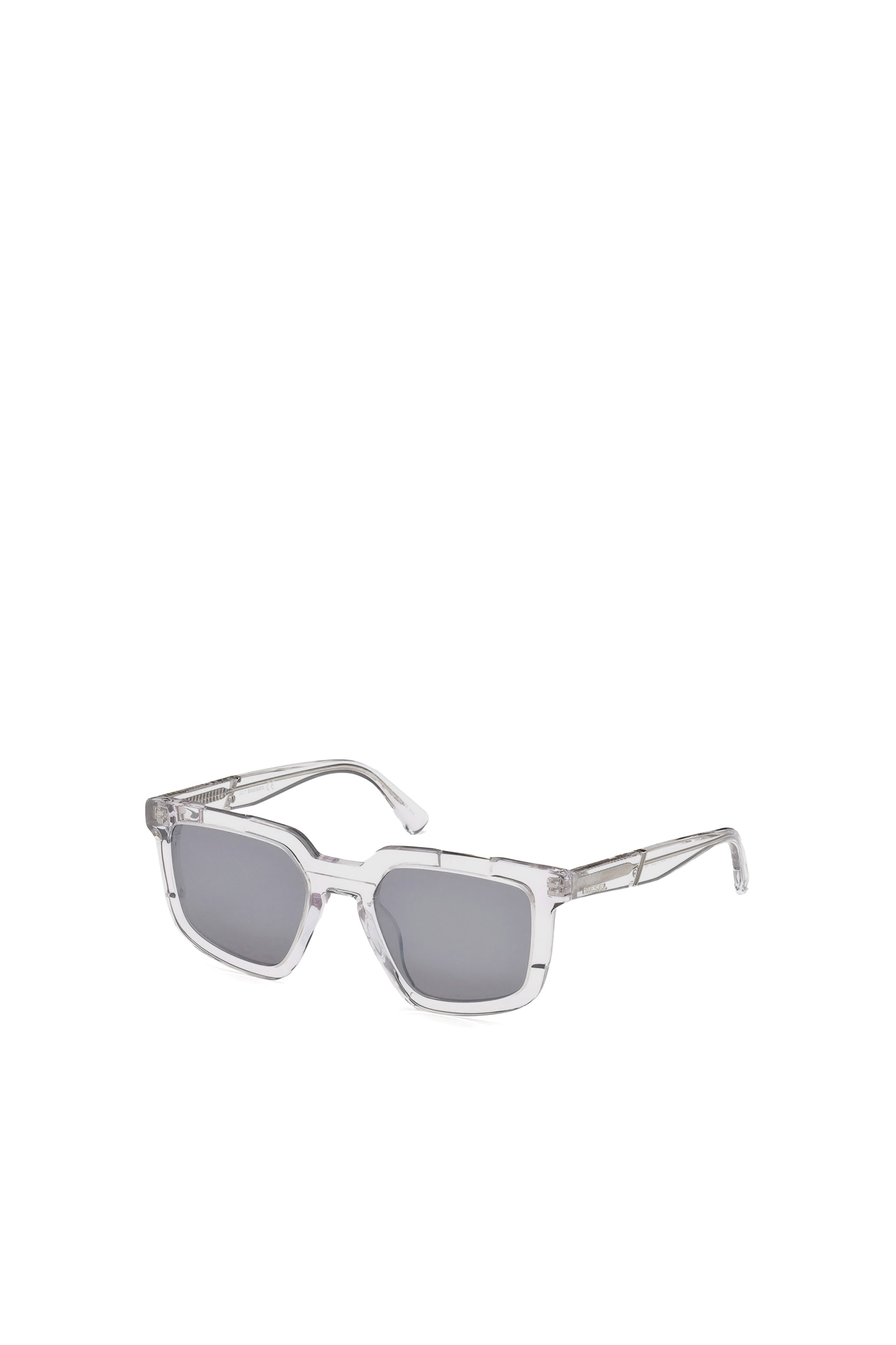 Diesel - DL0271, Man's Masculine square shape eyewear in White - 3