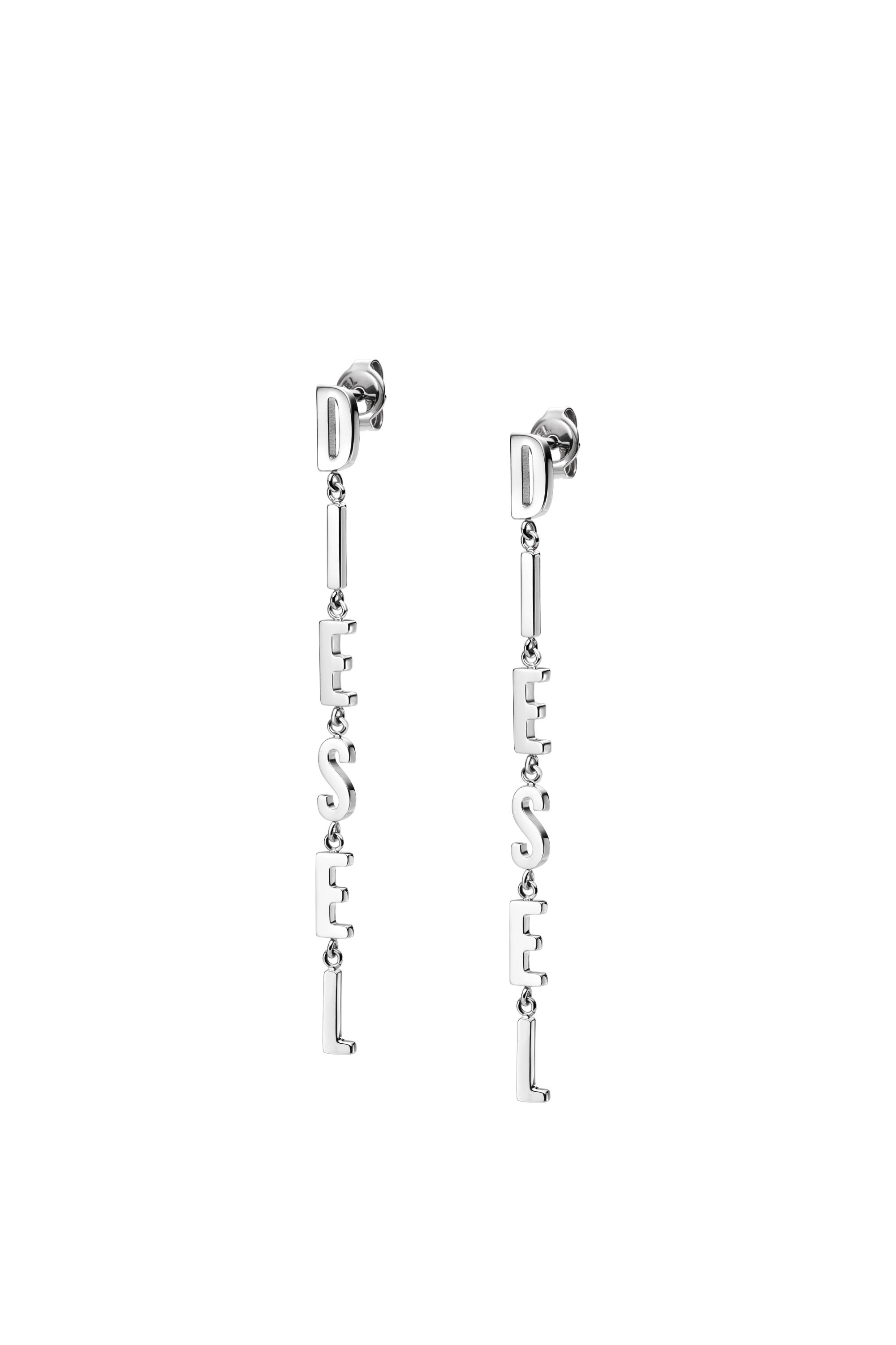 Diesel - DX1488, Unisex's Stainless steel drop earrings in Silver - 1