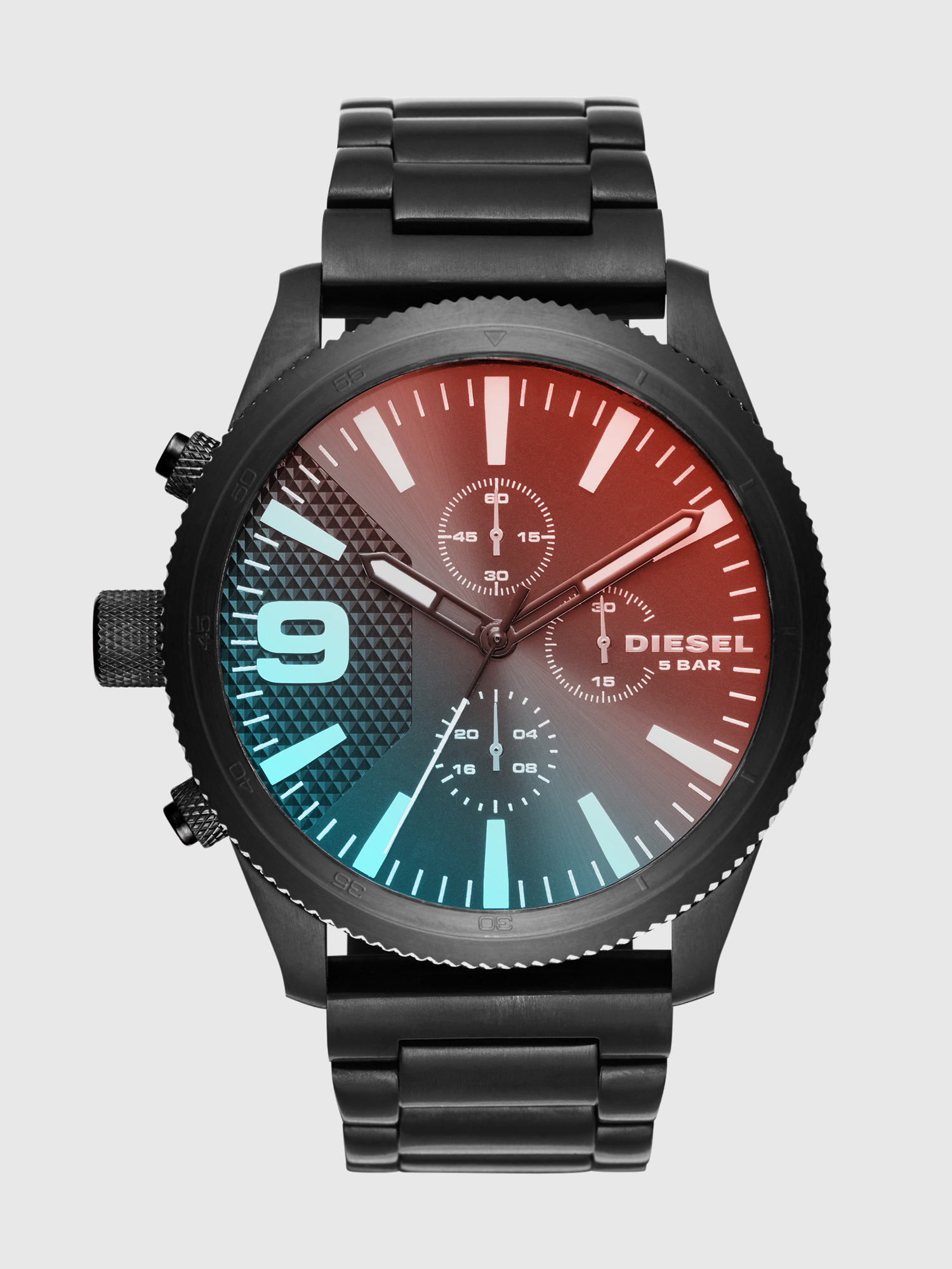 Diesel - DZ4447, Man's Rasp Chrono watch with black ip case, 50 mm in Black - 1