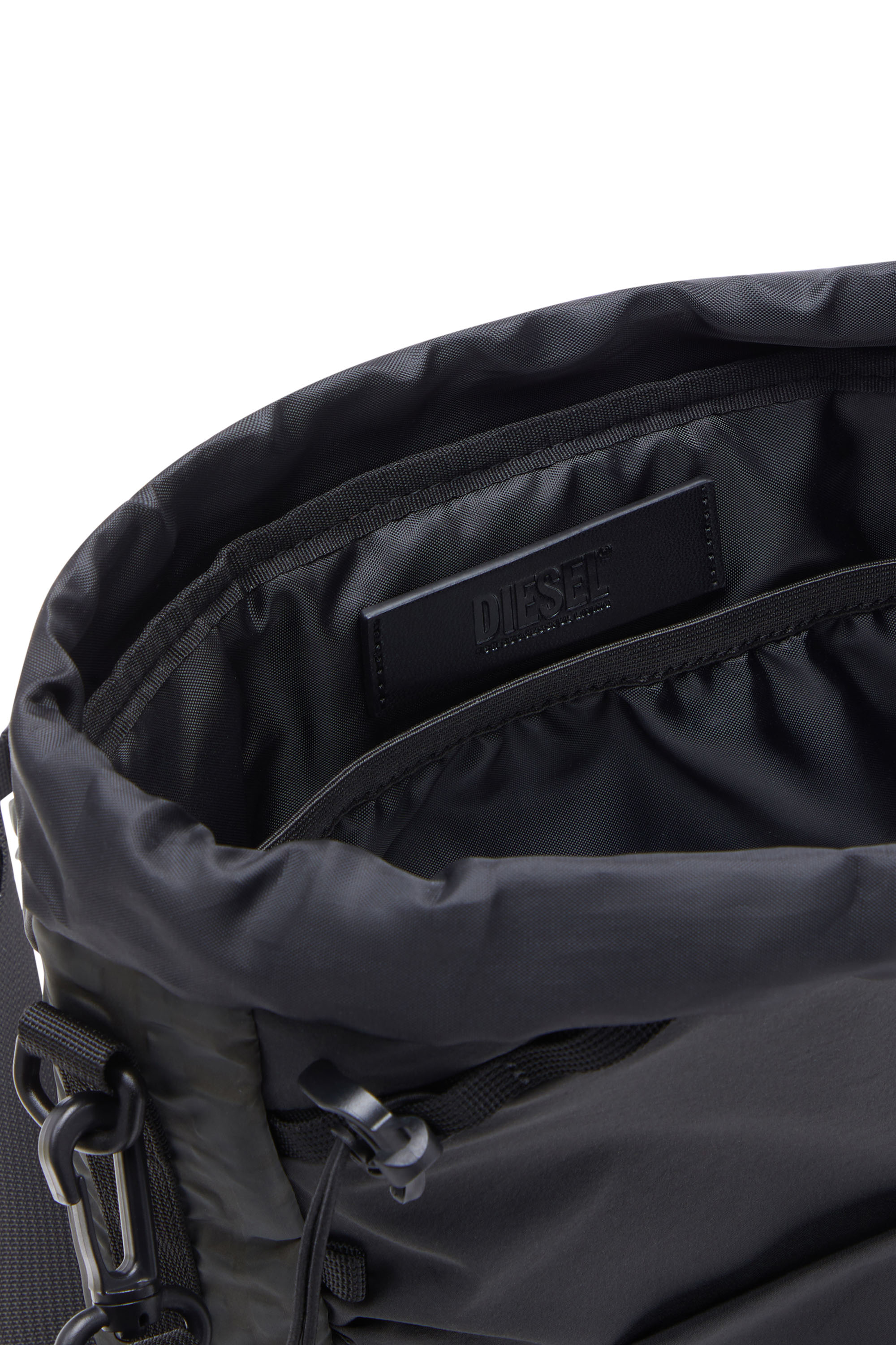 Diesel - DRAPE CROSSBODY S X, Unisex's Drape Crossbody S X - Crossbody in nylon, Lycra and mesh in Black - 4