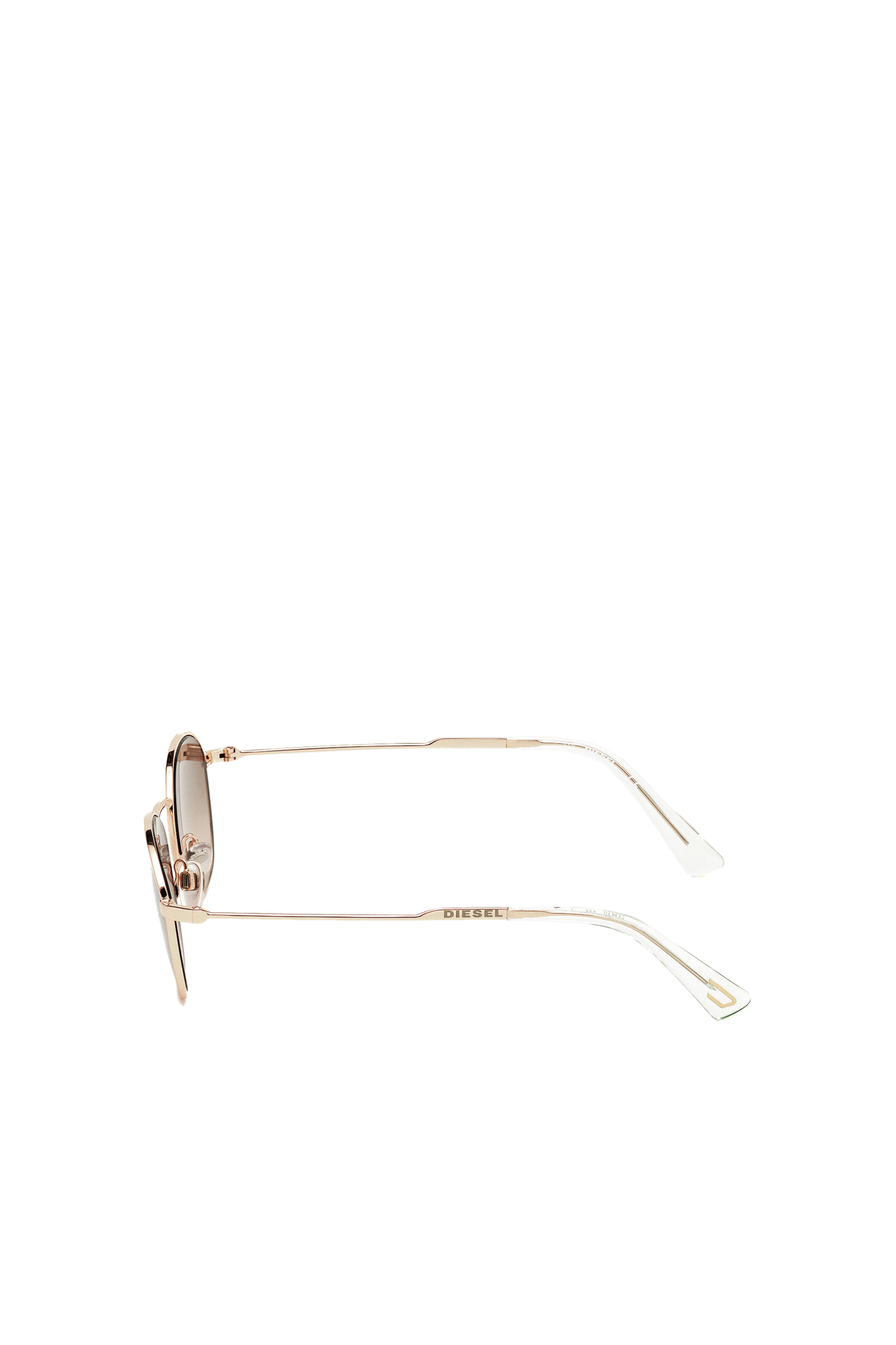 Diesel - DL0307, Unisex's Unisex sunglasses with rounded silhouette in Face Powder - 1