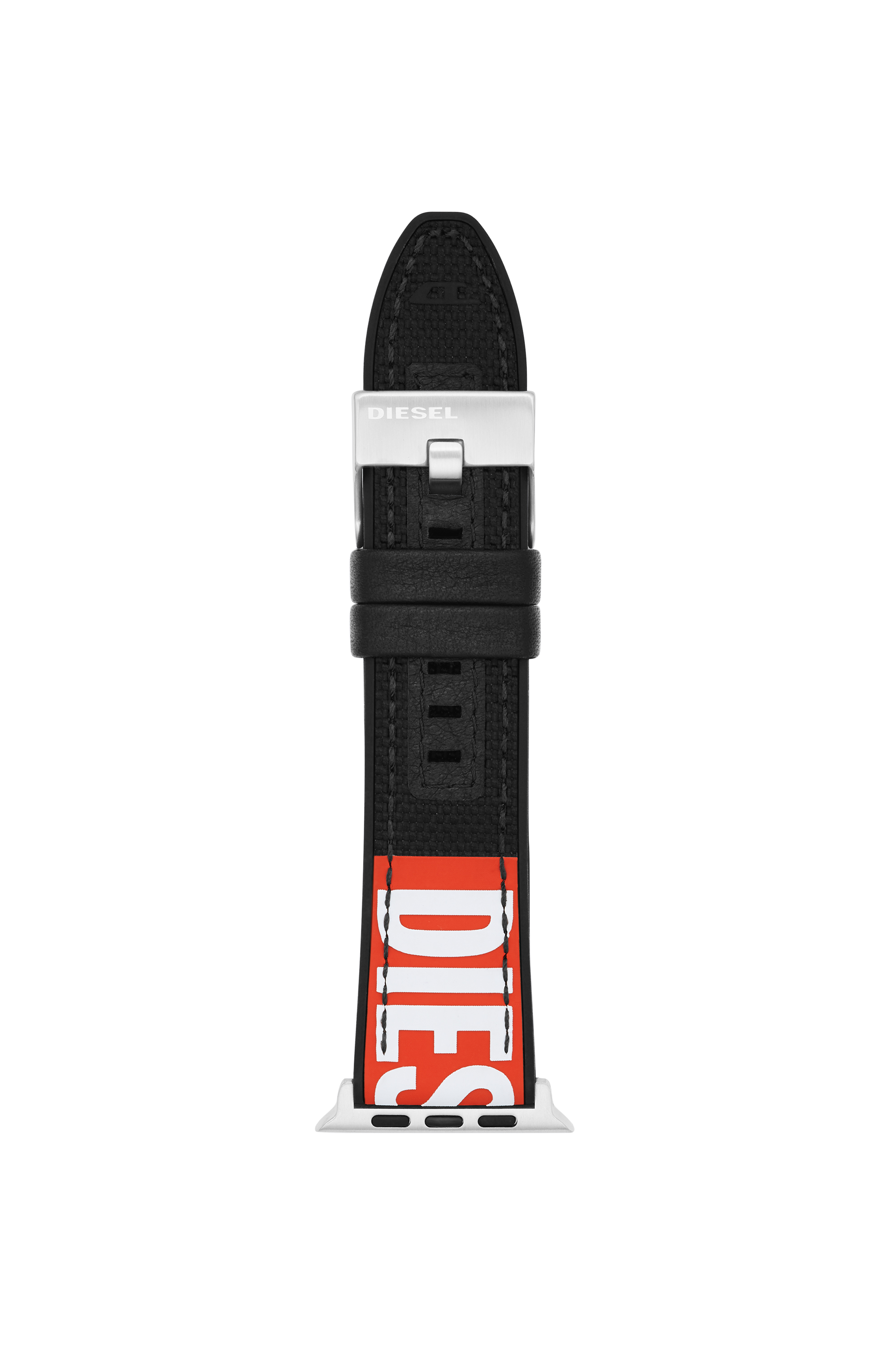 Diesel - DSS005, Unisex's Nylon Band for Apple Watch®, 42mm, 44mm, 45mm in Black - 1