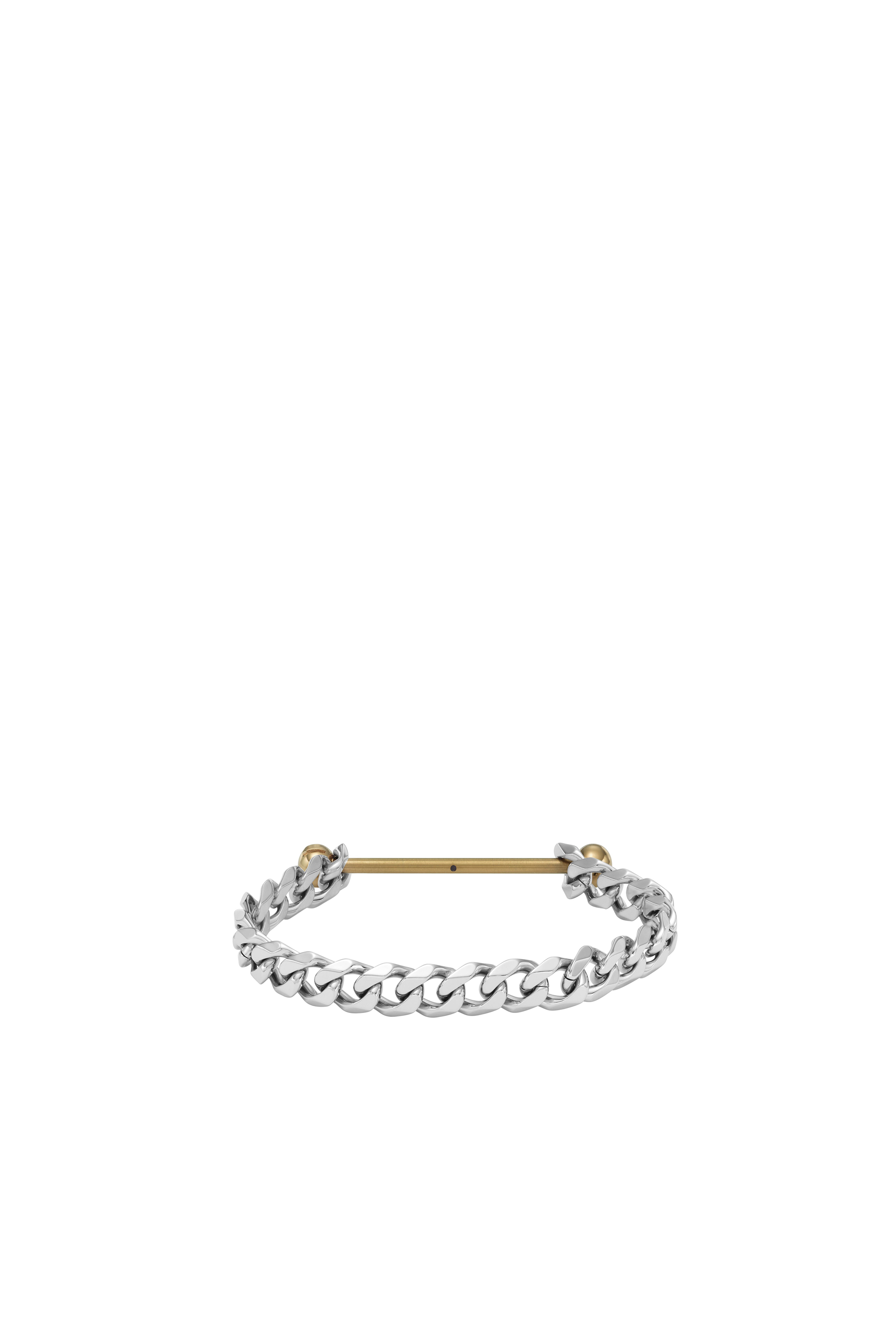 Diesel - DX1410, Unisex's Two-Tone Stainless Steel Chain Bracelet in Silver - 2