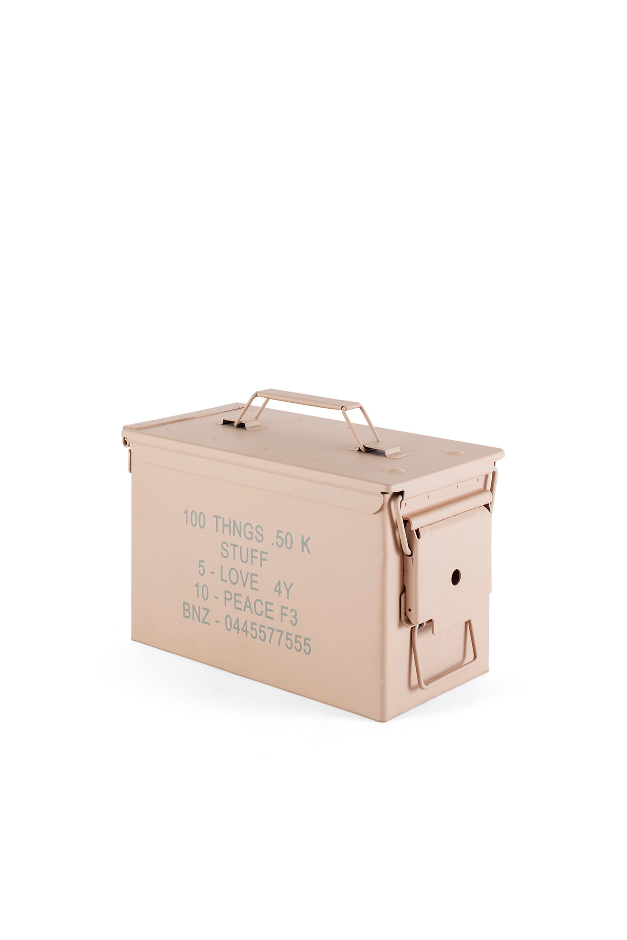 Diesel - 11034 SURVIVAL, Unisex's Beige metal box with lid in Beige - 3