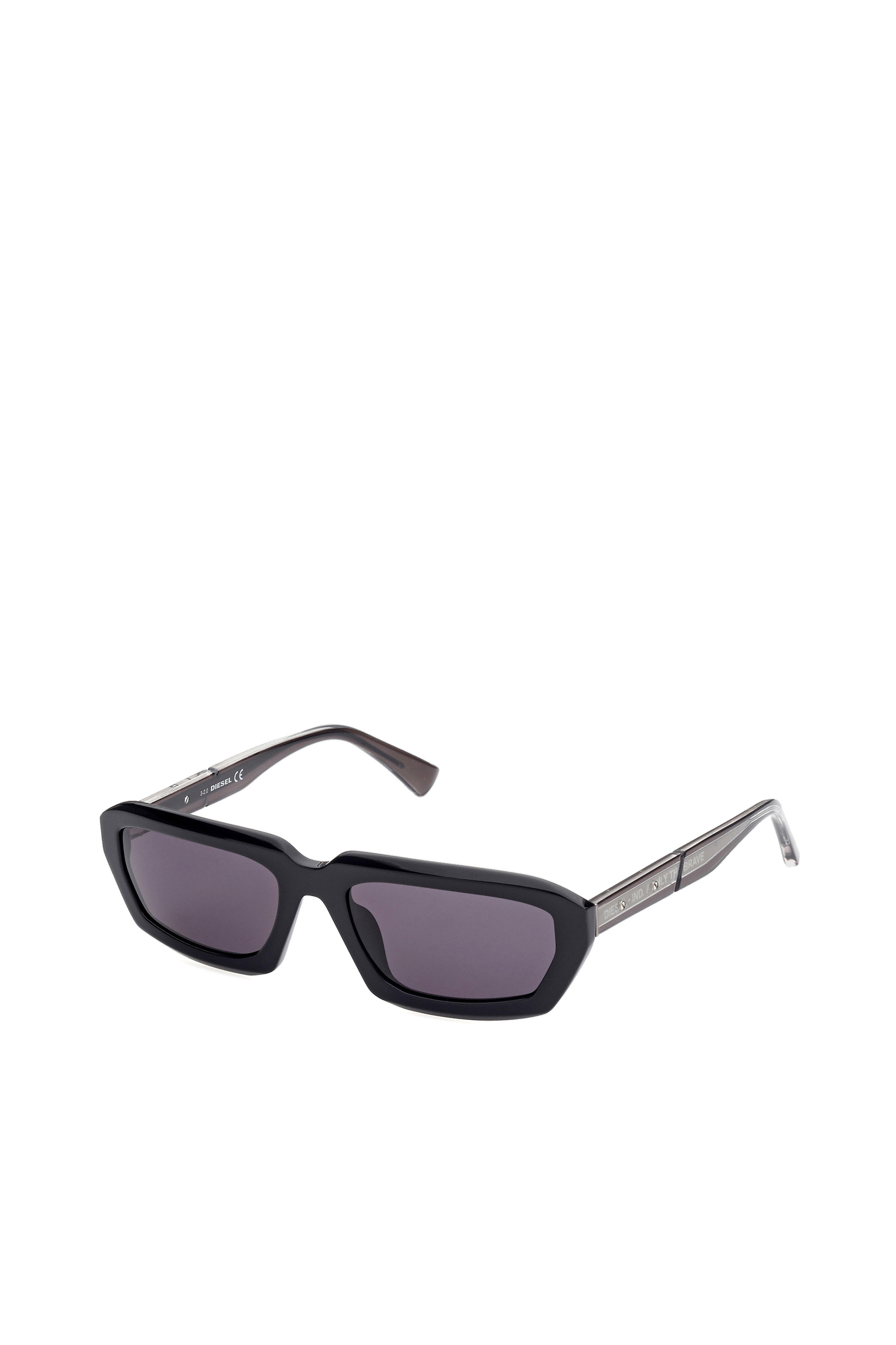 Diesel - DL0347, Unisex's Bold volumes and clean-cut sunglasses in Black - 3
