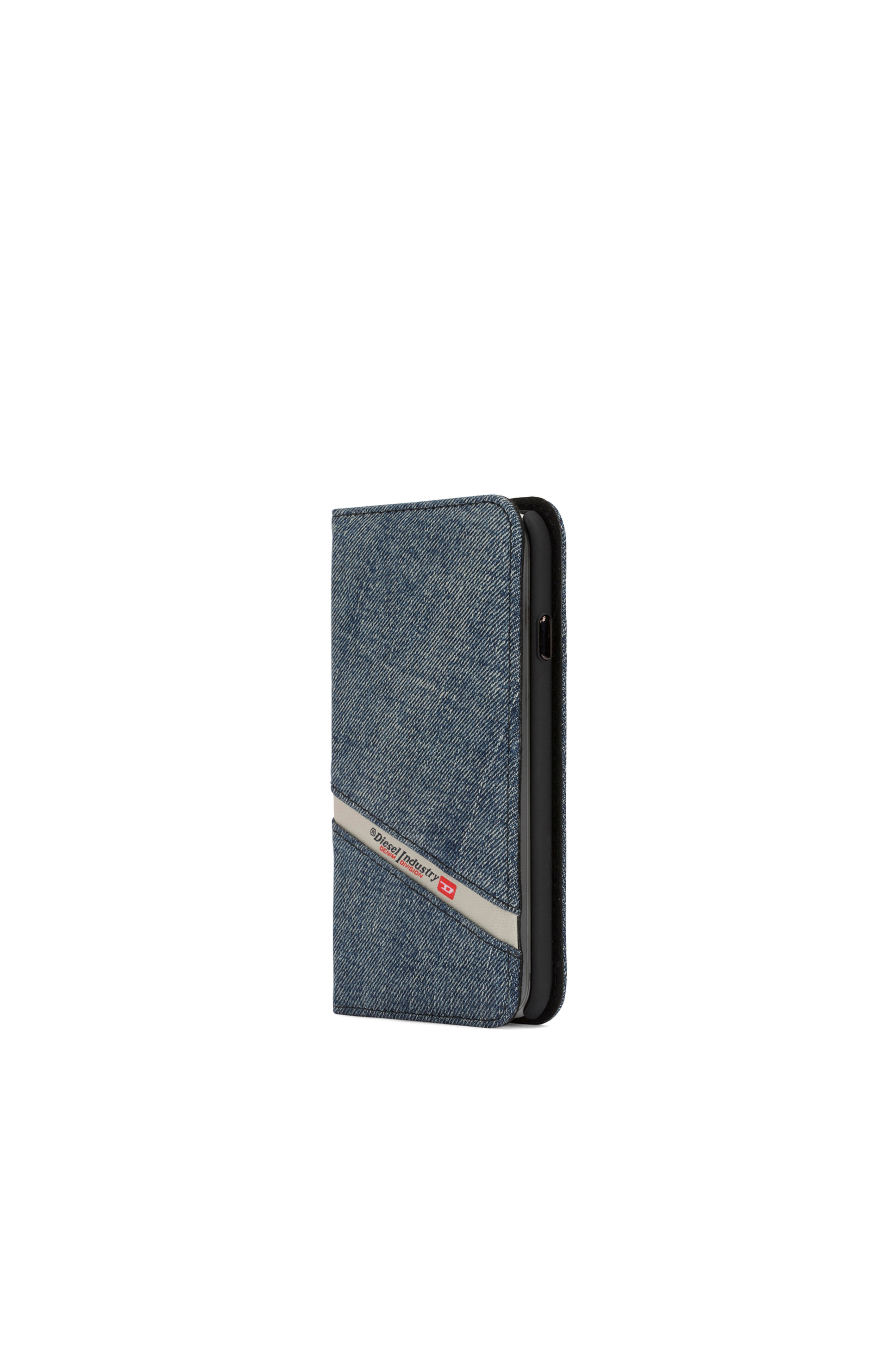 Diesel - DENIM IPHONE 8/7 FOLIO, Unisex's Denim folio, iPhone 8/7 in Blue Jeans - 3