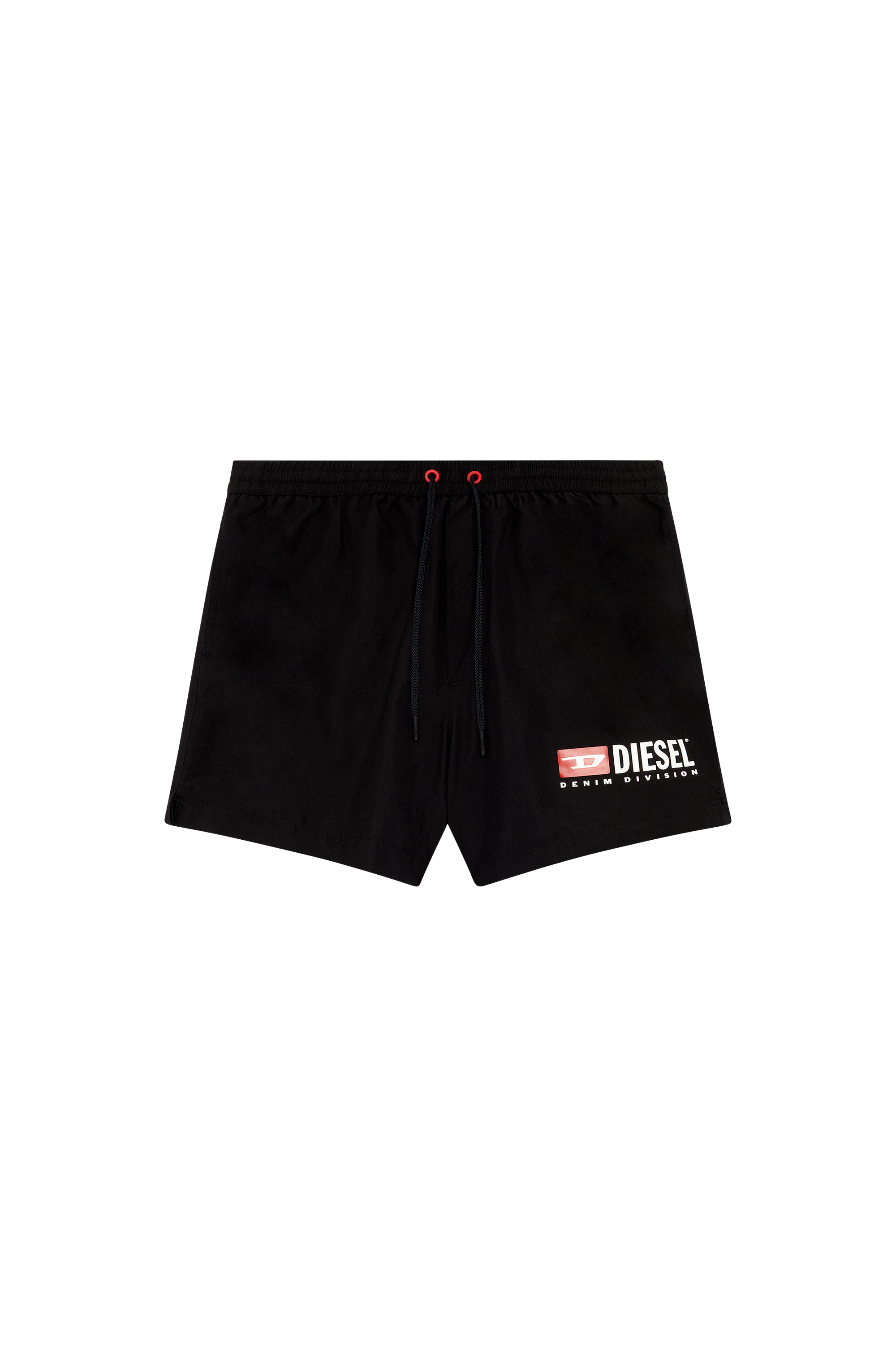 Diesel - BMBX-KEN-37, Man's Mid-length swim shorts with logo print in Black - 4