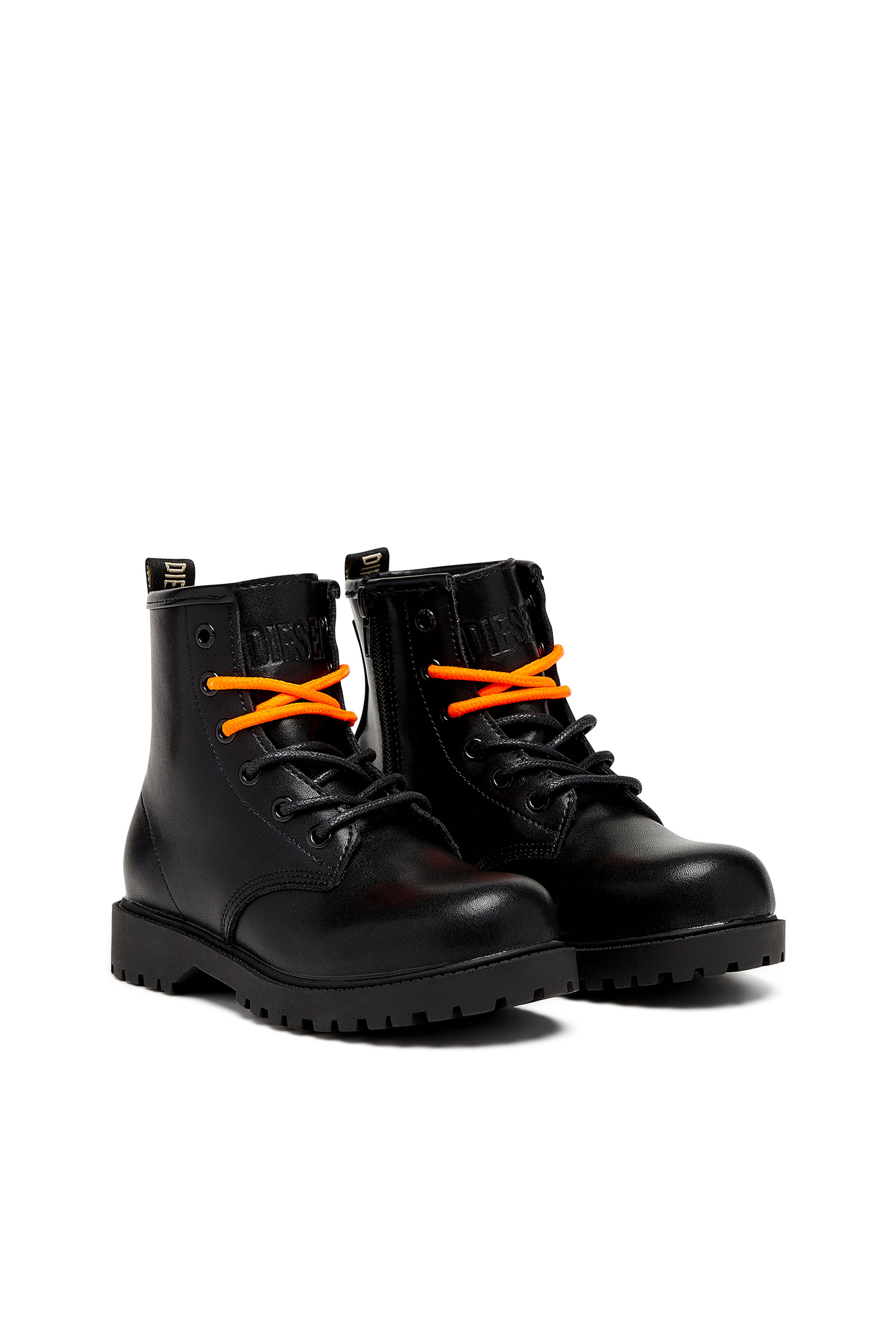Diesel - LC BOOT CH, Unisex's Combat boots in nubuck leather in Black - 2