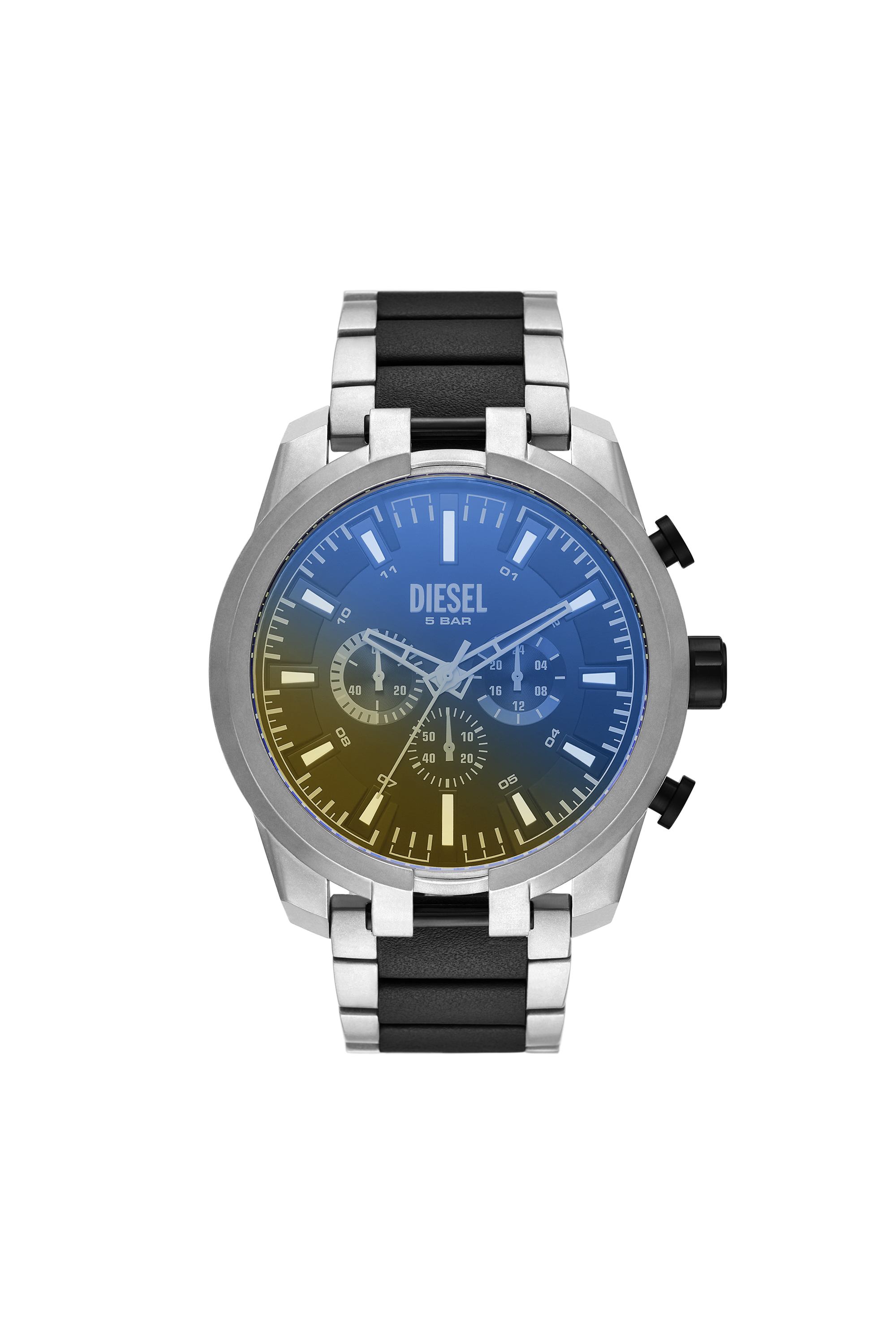Diesel - DZ4587, Man's Split chronograph two-tone stainless steel watch in Grey/Black - 1