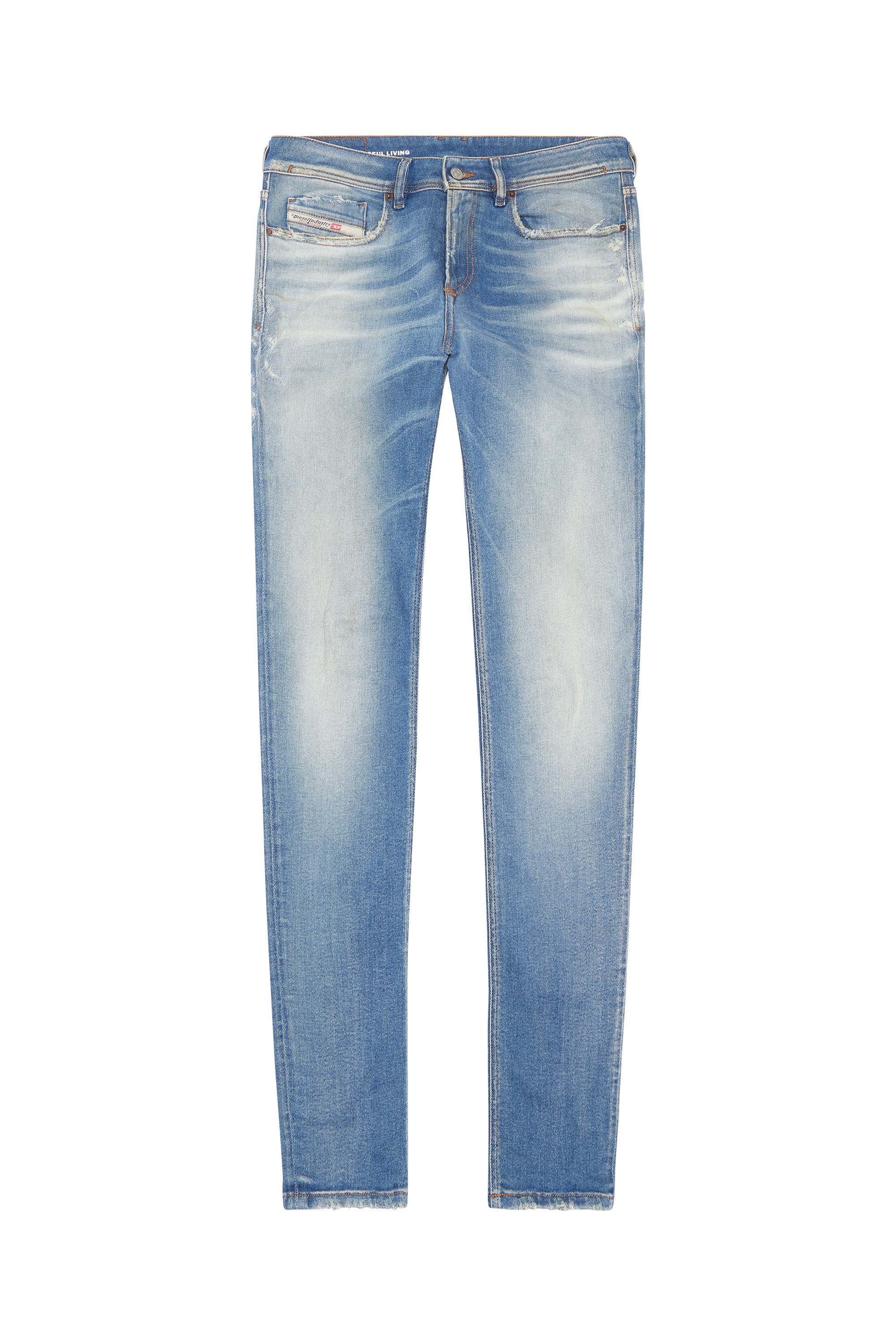 Diesel - Man's Skinny Jeans 1979 Sleenker 09G26, Light Blue - 3