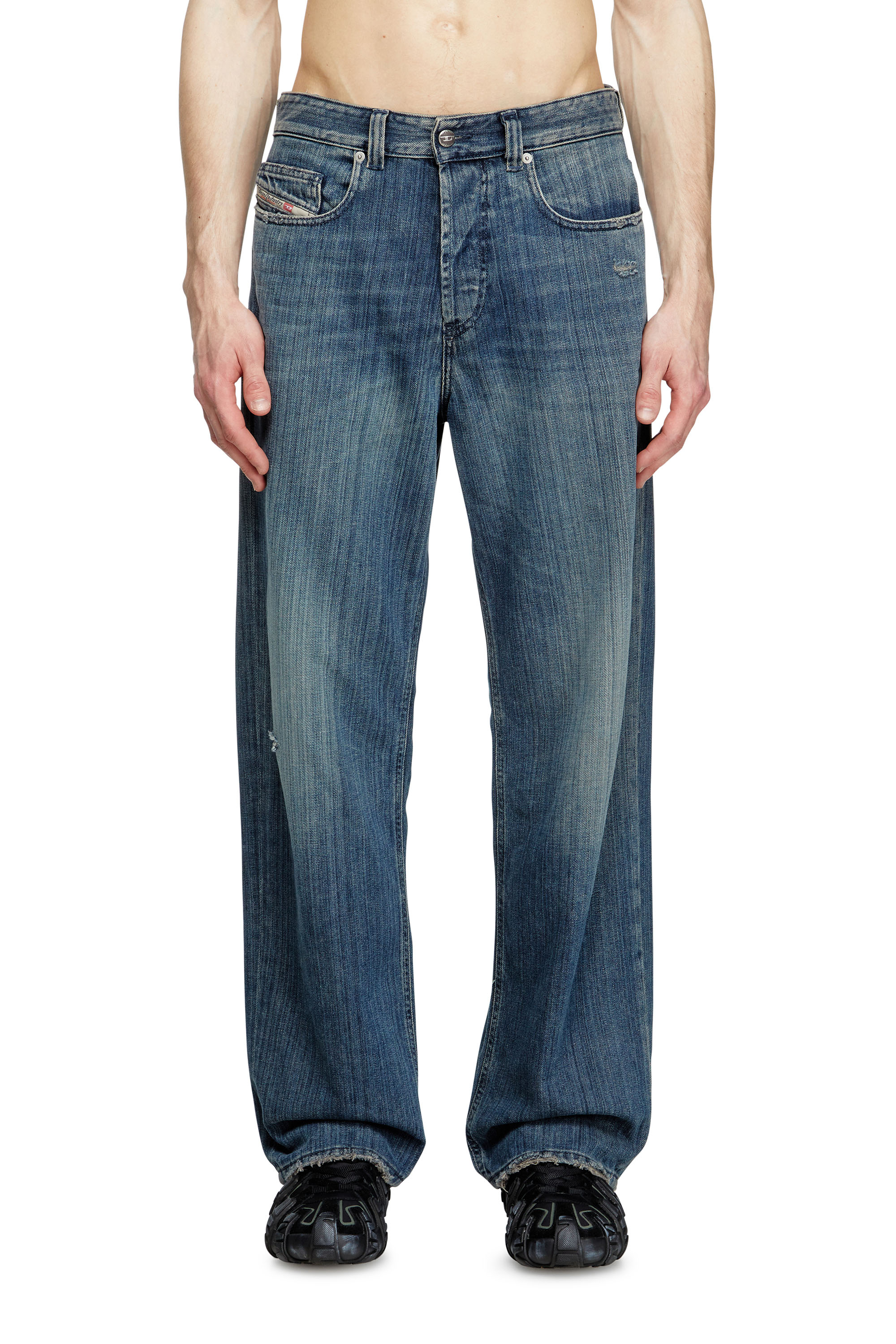 Diesel - Man's Relaxed Jeans 2001 D-Macro 09M09, Dark Blue - 2