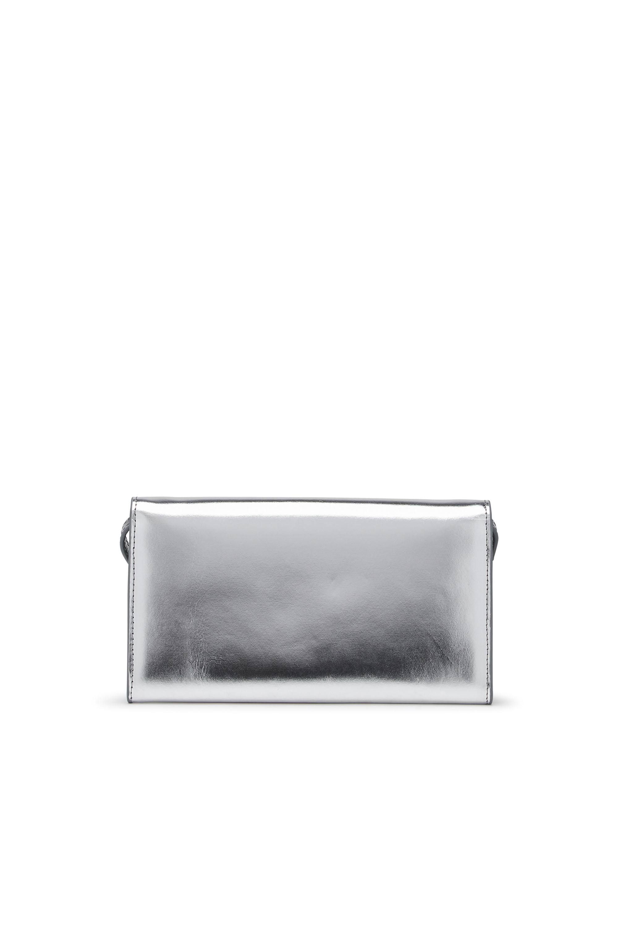 Diesel - CYGNUS, Woman's Wallet purse in mirrored leather in Silver - 2