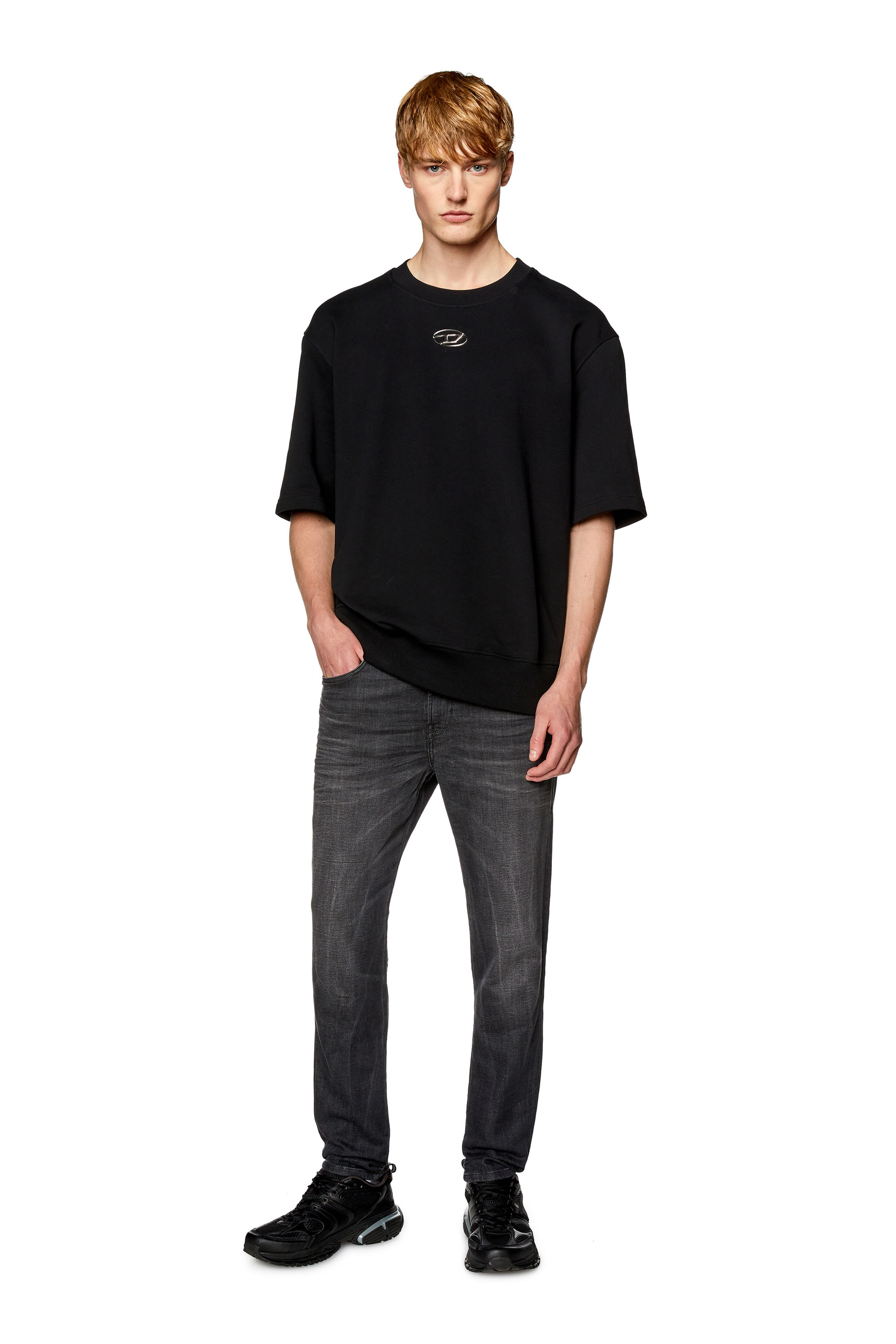 Diesel - Man's Slim E-Spender JoggJeans® 068FS, Black/Dark grey - 2