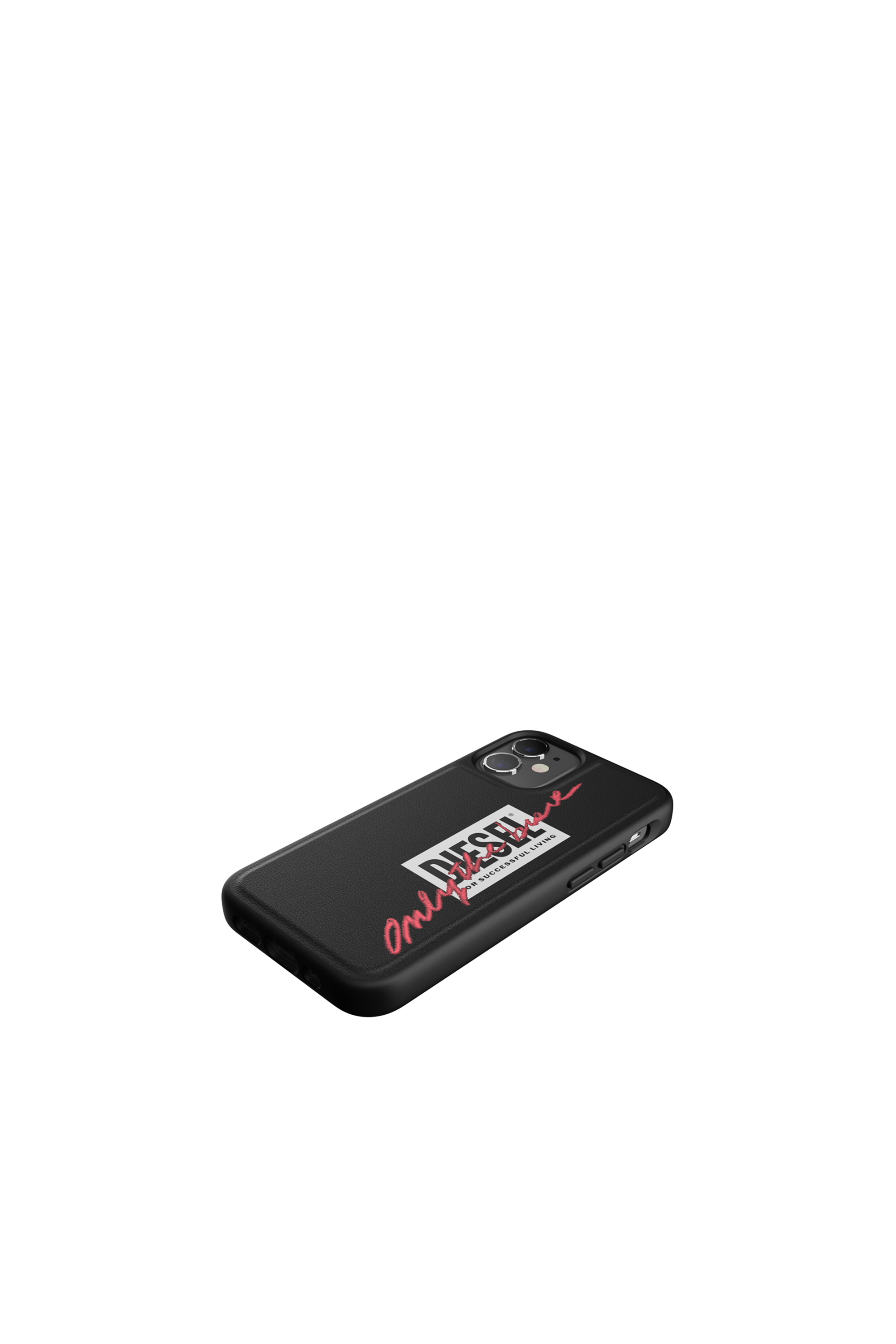 Diesel - 42509 STANDARD CASE, Unisex's Moulded Case Core for iPhone 12 Mini in Black/Pink - 4