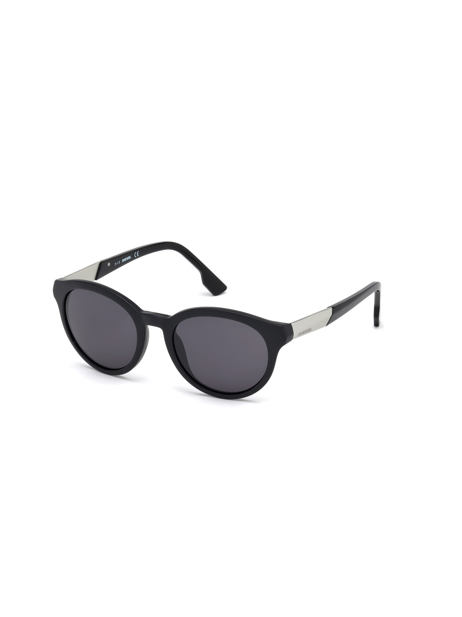 Diesel - DM0186, Unisex's Full rim shape eyewear with metal plaque in Black - 4