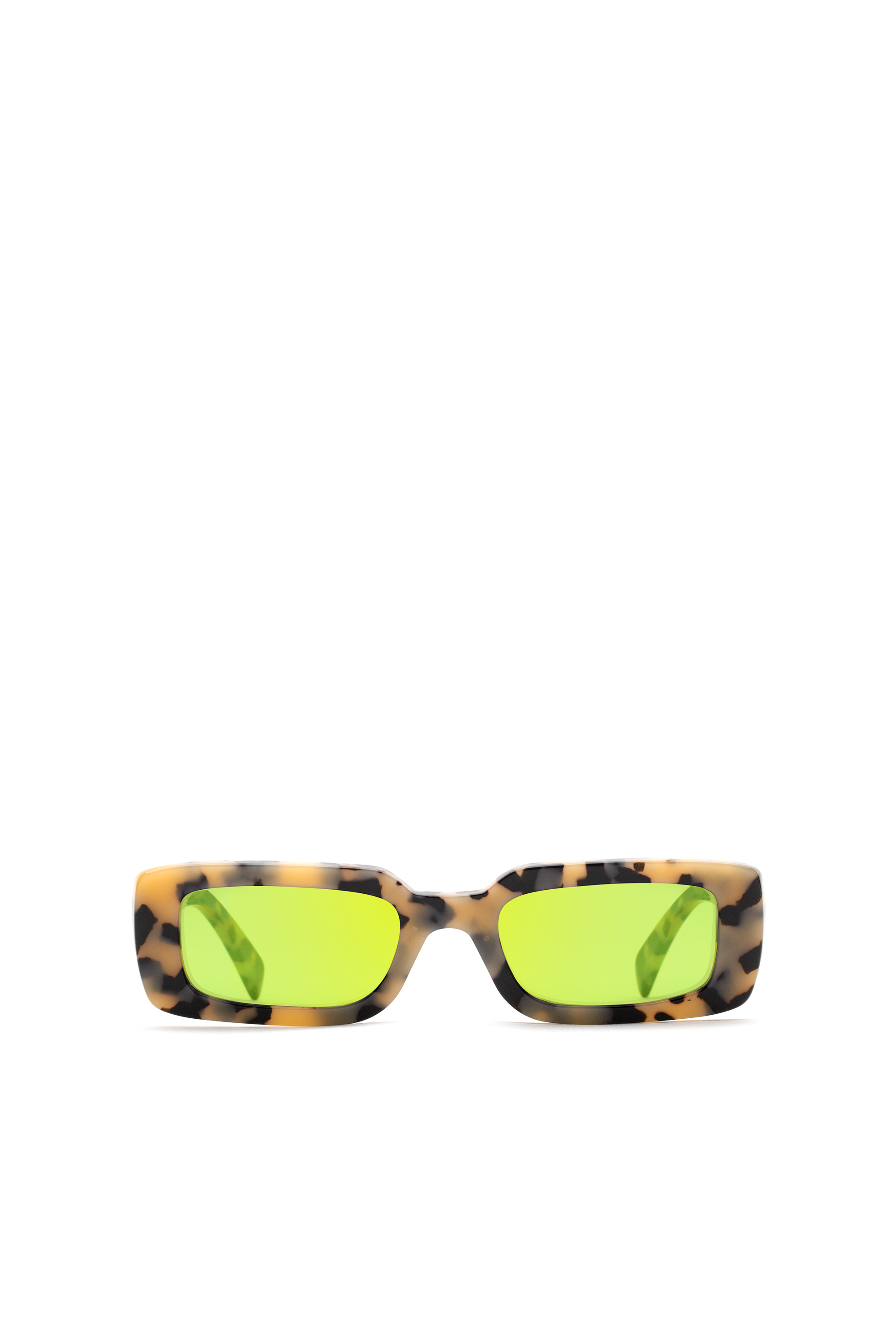 Diesel - DM0362, Unisex's Rectangular modern design sunglasses in Light Brown - 1