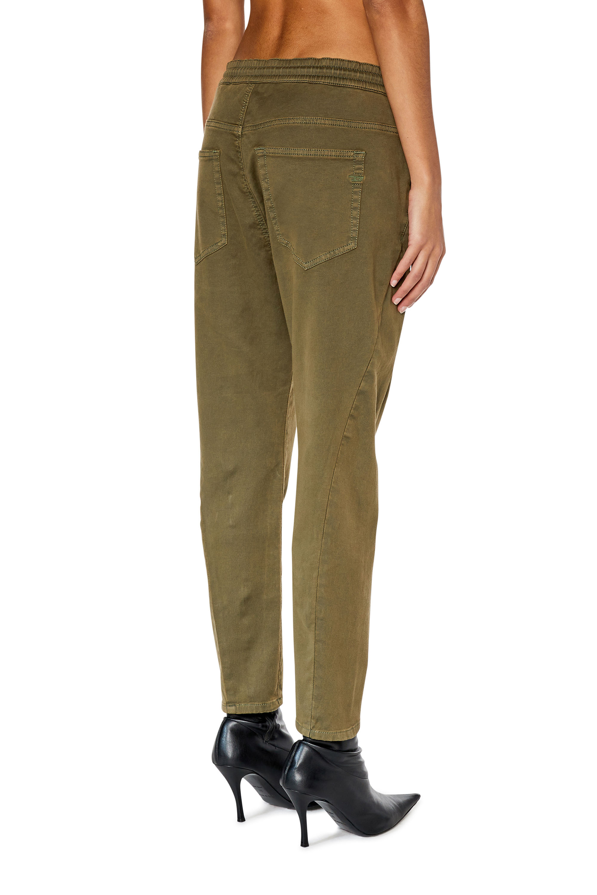 Diesel - Boyfriend 2041 D-Fayza Joggjeans® 068DY, Woman's Boyfriend 2041 D-Fayza Joggjeans® in Military Green - 4