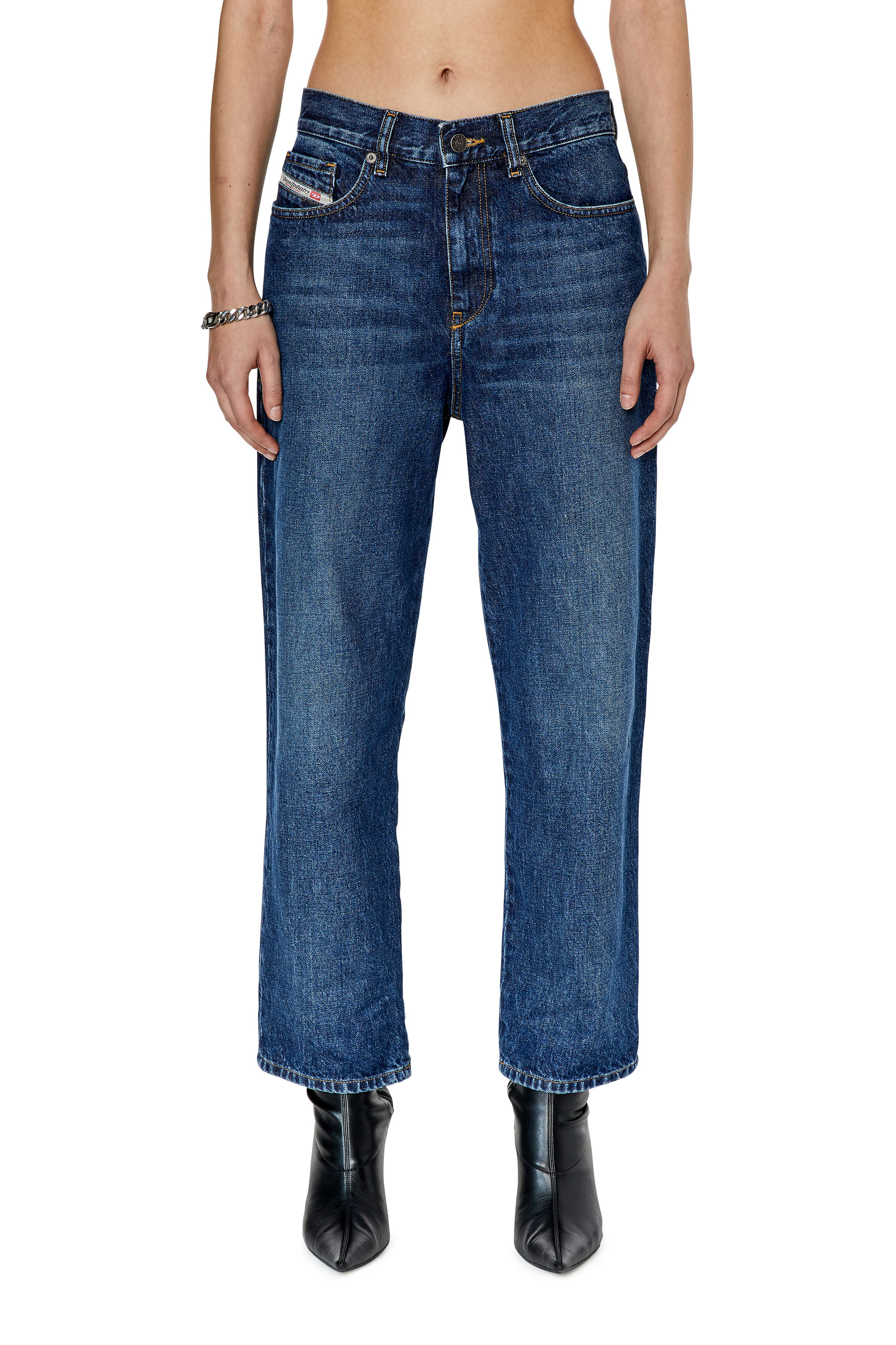 Diesel - Woman's Boyfriend Jeans 2016 D-Air 09F35, Medium blue - 1