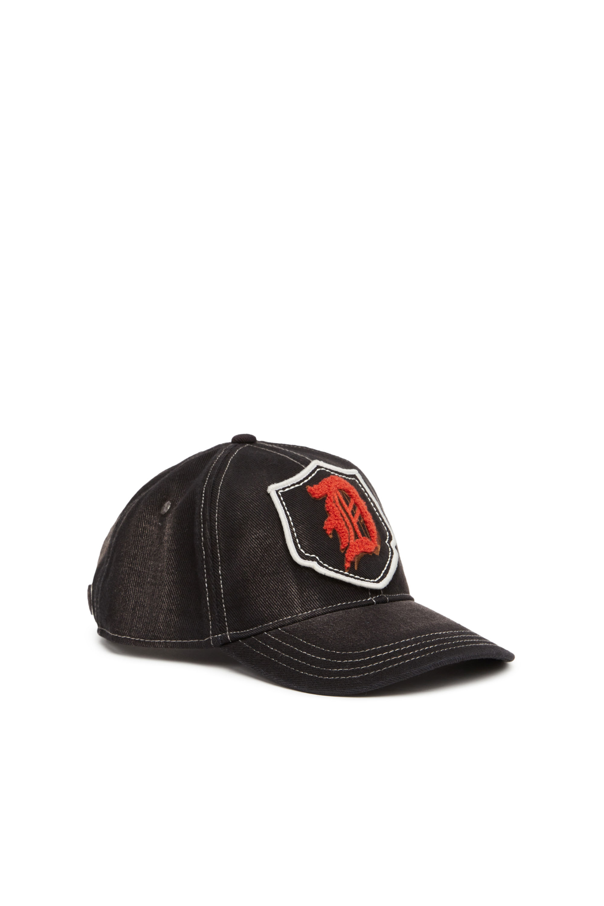 Diesel - C-VARS, Man's Baseball cap with Terry patch in Black - 1