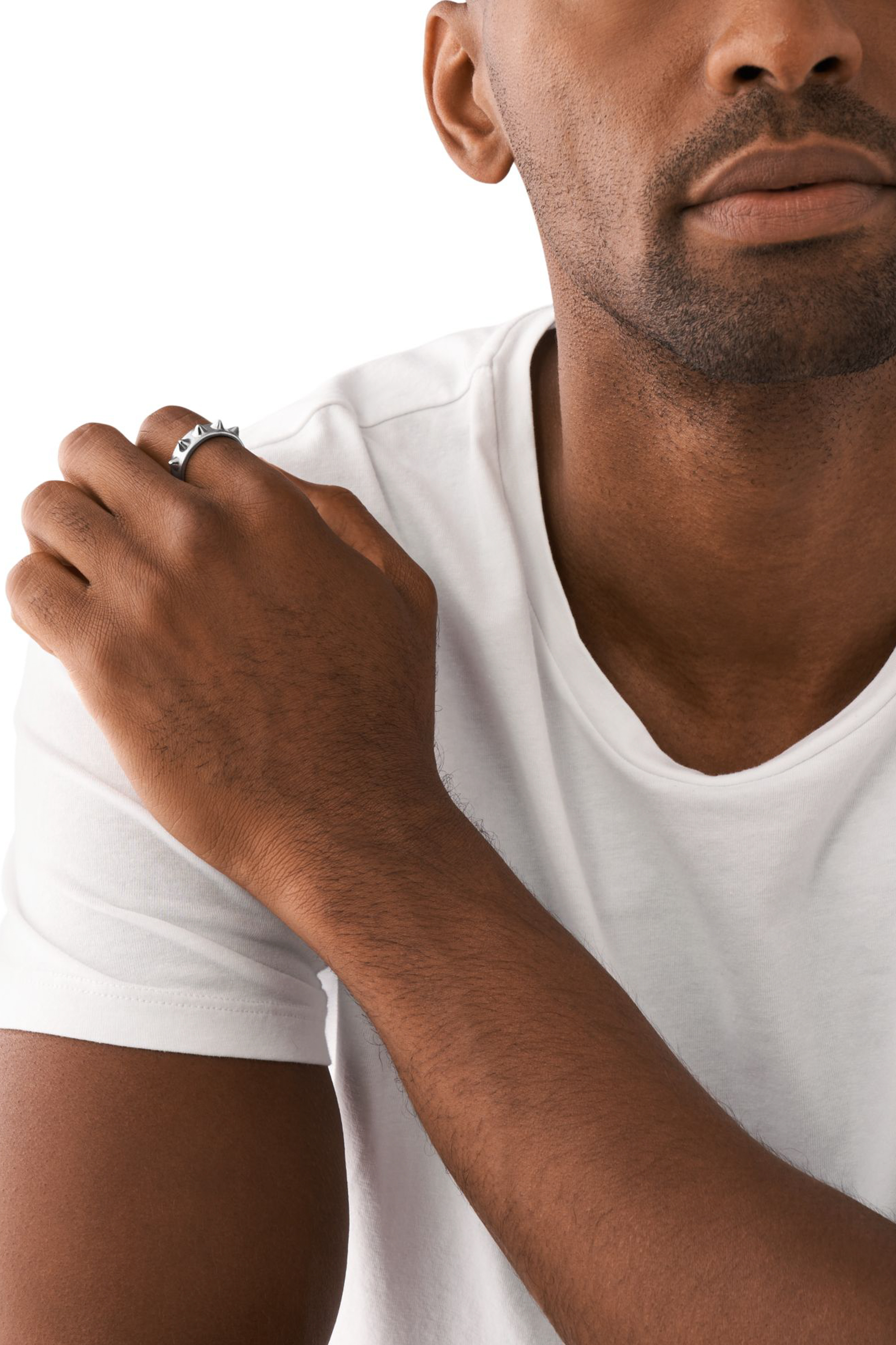 Diesel - DX1449, Unisex's Stainless Steel Band Ring in Silver - 4