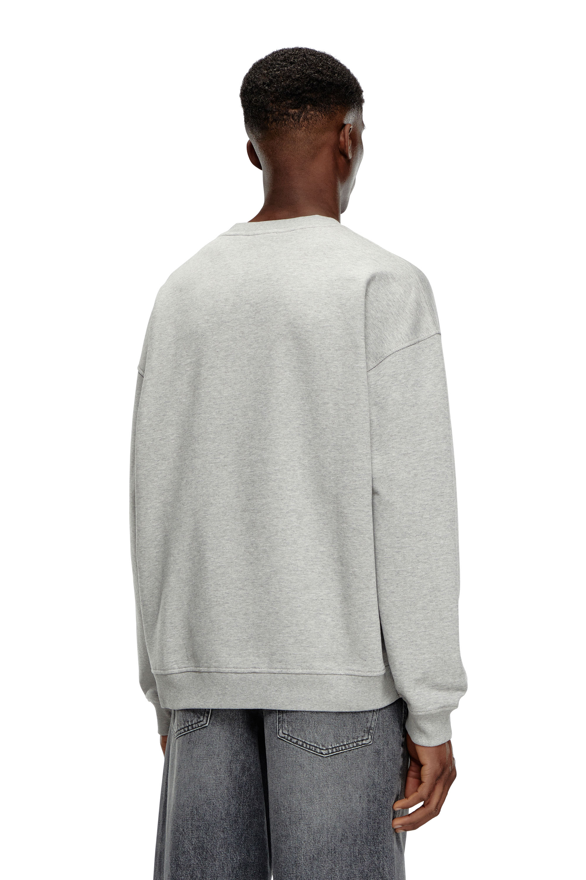 Diesel - S-BOXT-DIV, Man's Sweatshirt with Denim Division logo in Light Grey - 4