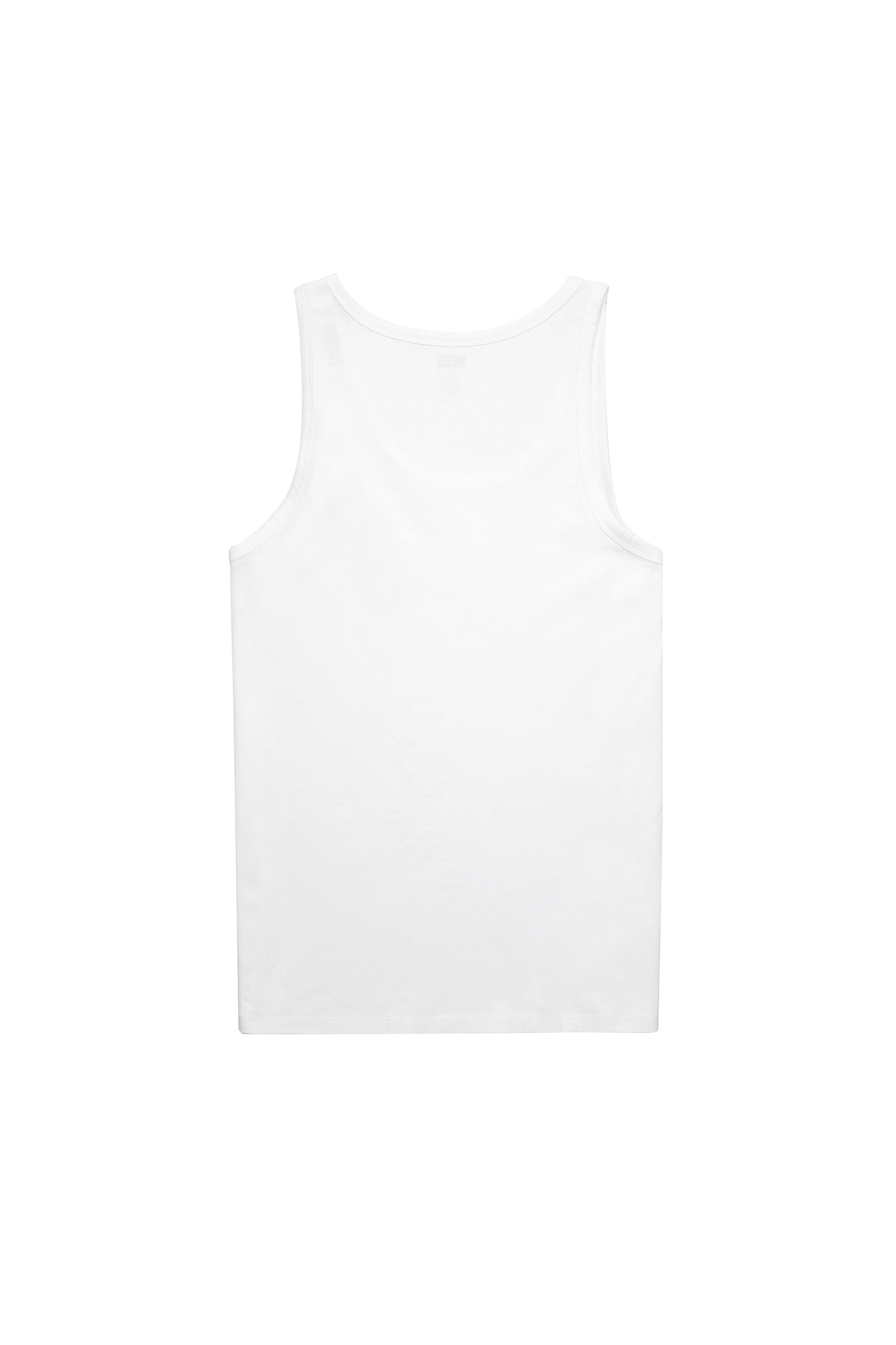 Diesel - UMTK-JOHNNY-TUBE-TWOPACK, Man's Two-pack of tank tops with logo print in White - 3