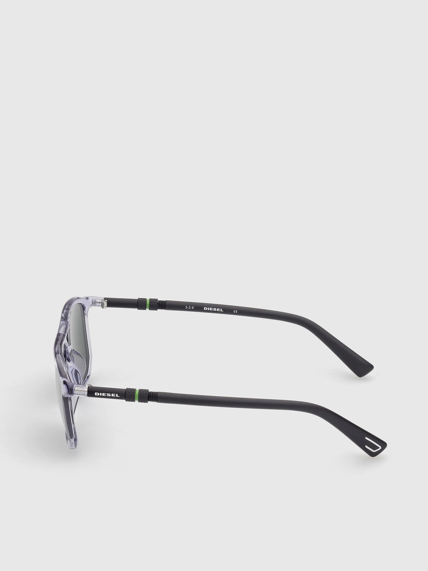 Diesel - DL0332, Man's Navigator sunglasses with double bridge in Grey - 3