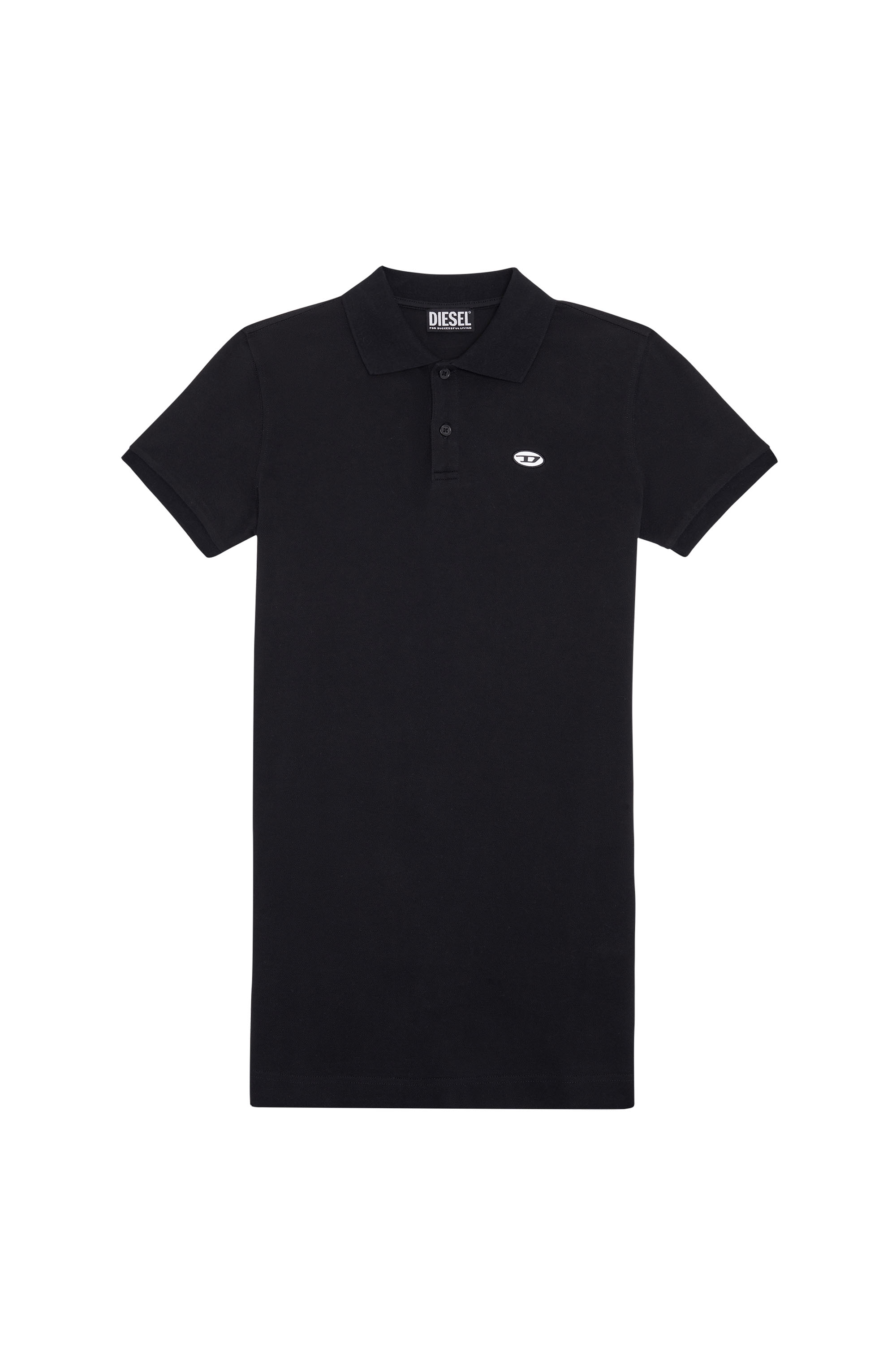 Diesel - D-TENNY-DOVAL-PJ, Woman's Polo dress in Black - 2