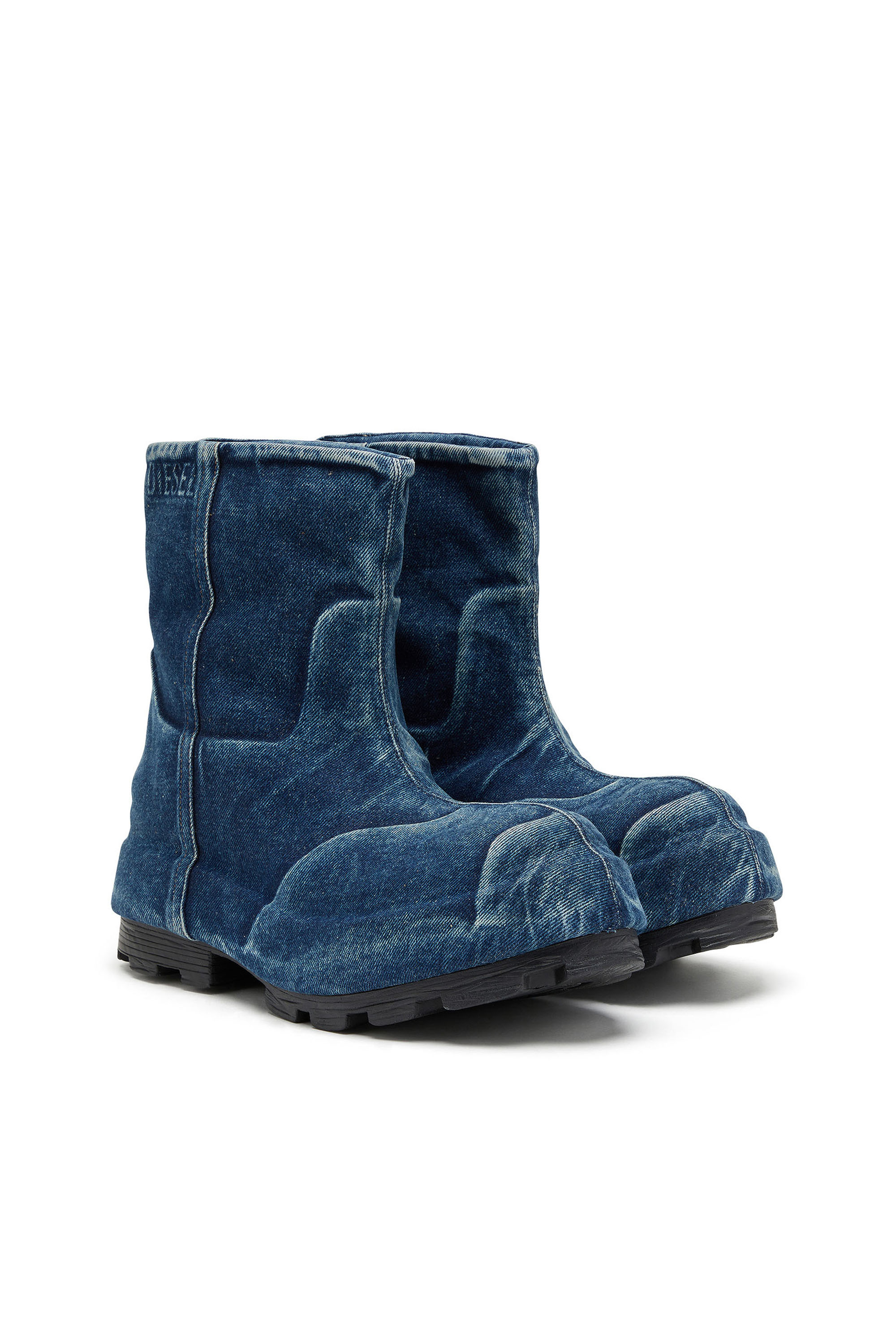 Diesel - D-HAMMER CH MD, Unisex's D-Hammer-Chelsea boot in washed denim in Blue - 2