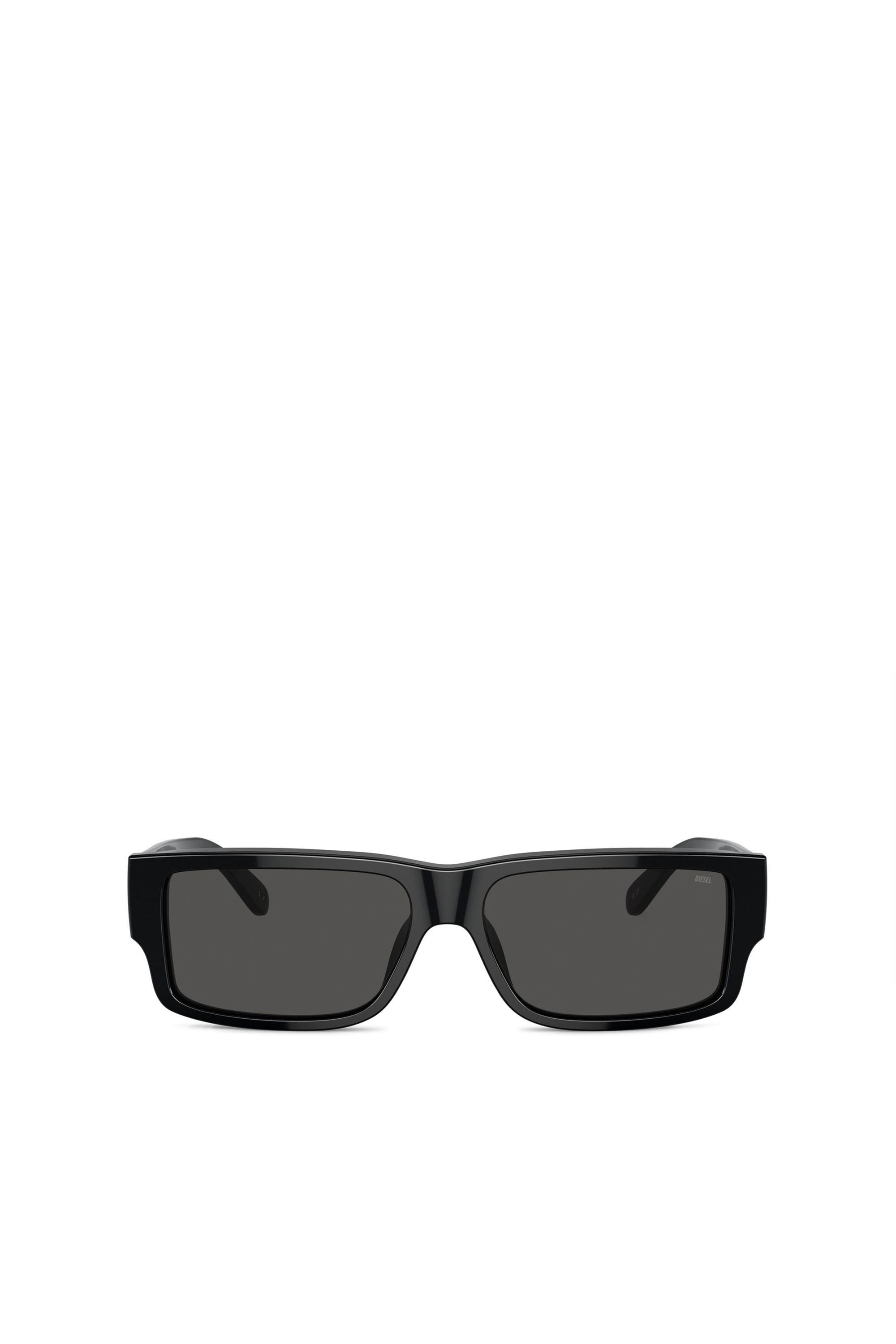 Diesel - 0DL2003 SIZE 57, Man's Rectangle sunglasses in Dark grey - 2