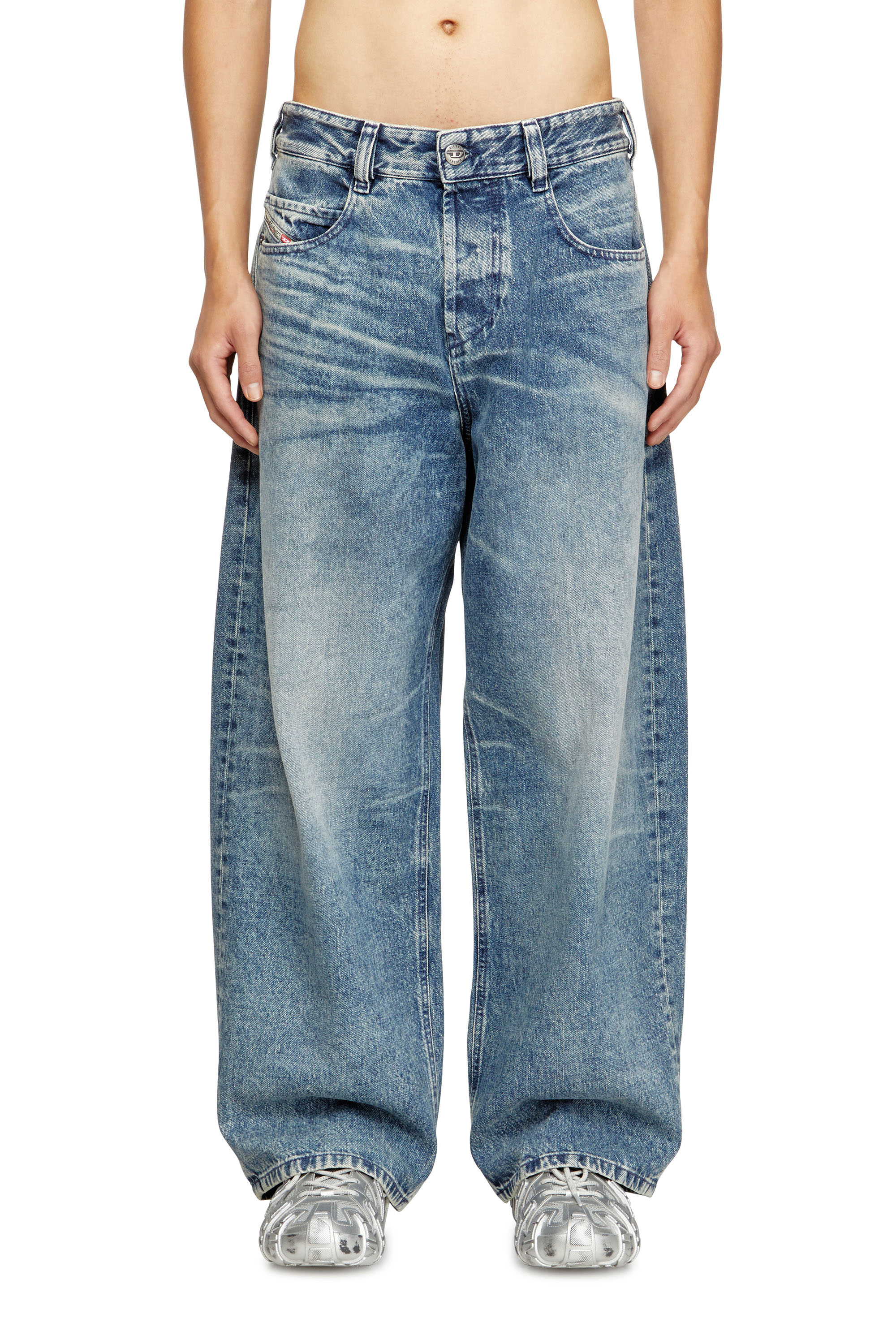 Diesel - Unisex's Relaxed Jeans 1997 D-Enim 007DA, Light Blue - 2
