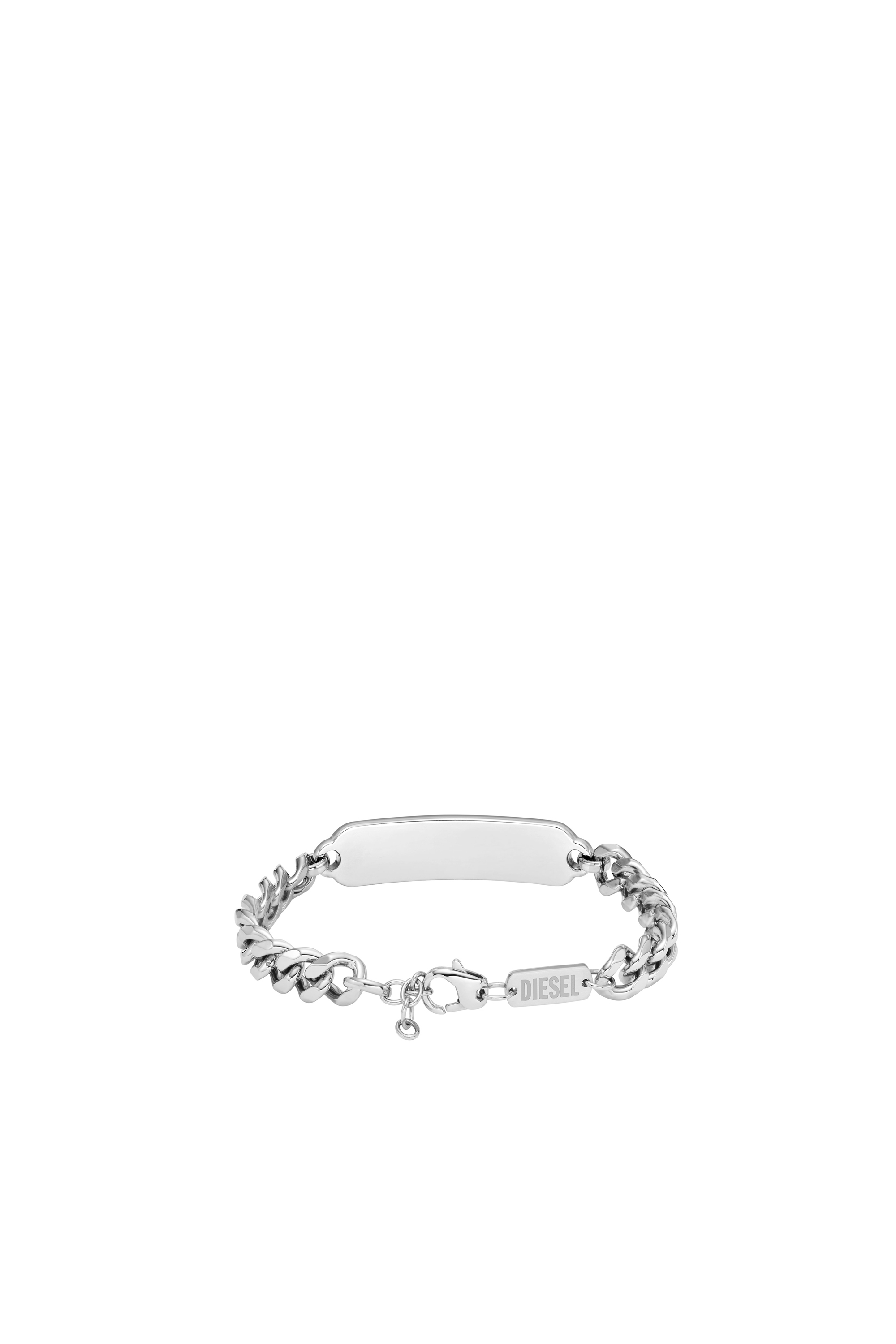 Diesel - DX1405, Unisex's Stainless Steel ID Bracelet in Silver - 2