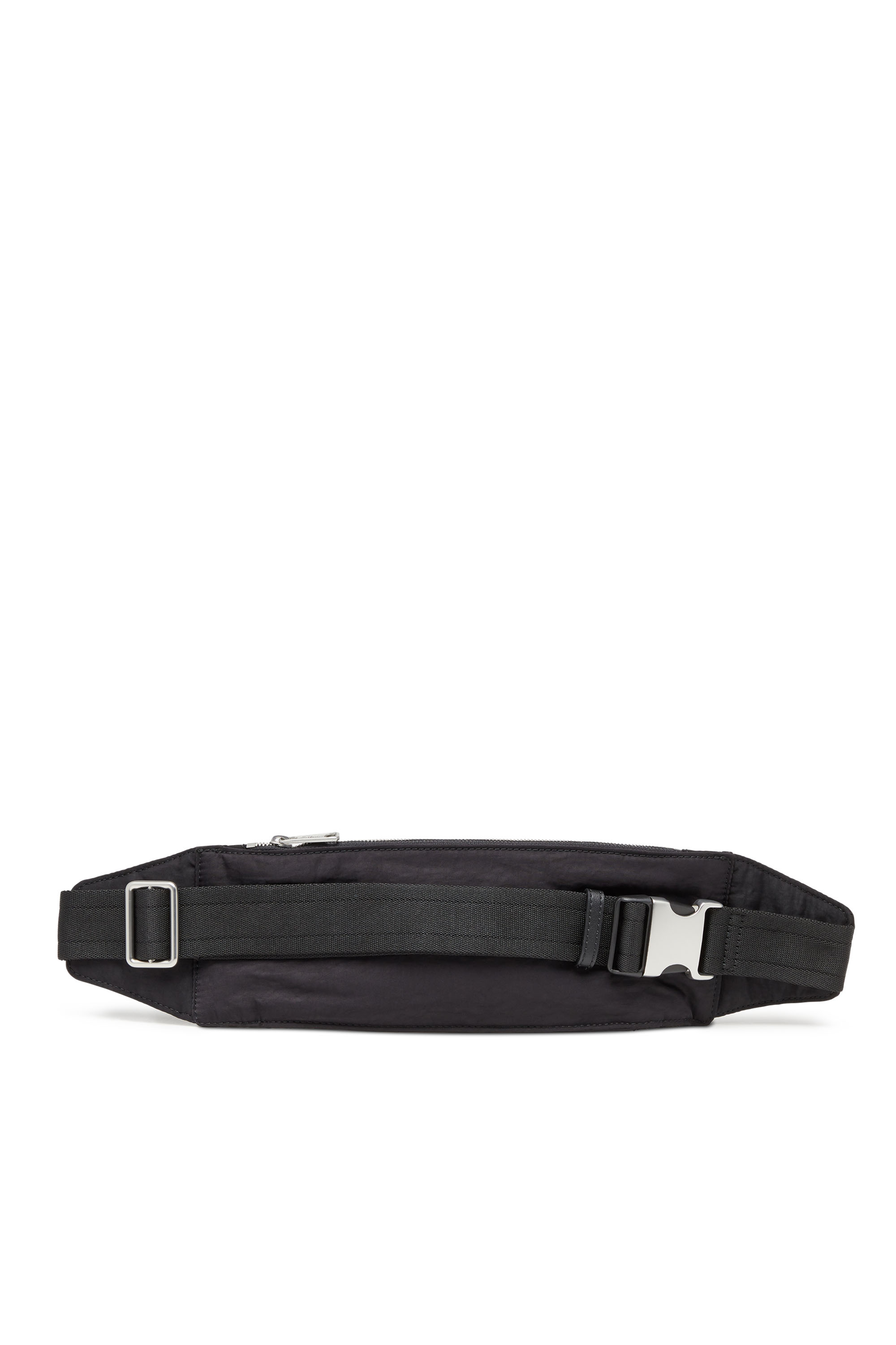 Diesel - LOGOS BELT BAG, Man's Logos-Belt bag in recycled nylon in Black - 2