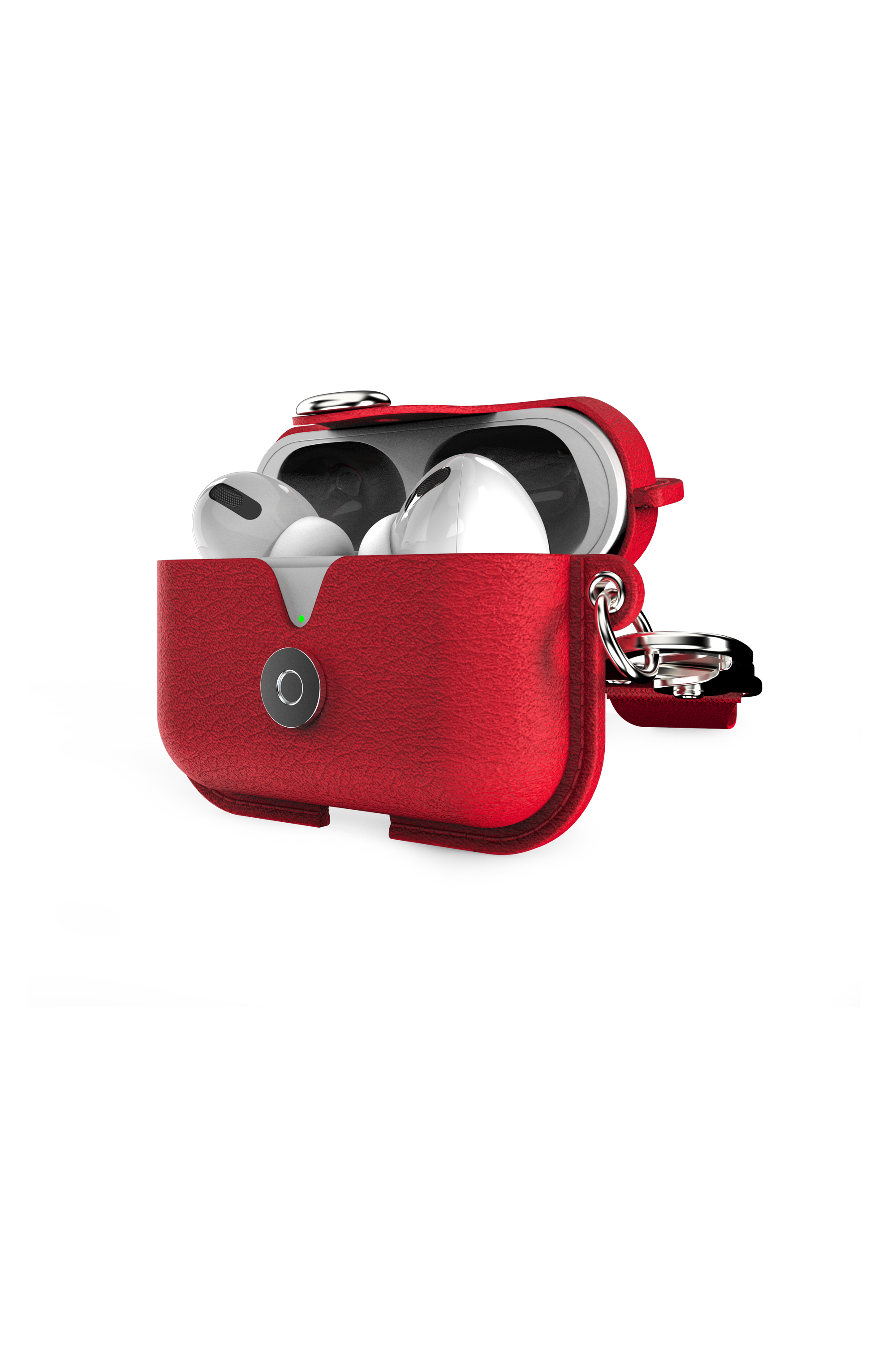 Diesel - 49860 AIRPOD CASE, Unisex's Airpod case leather for AirPods pro in Red - 4