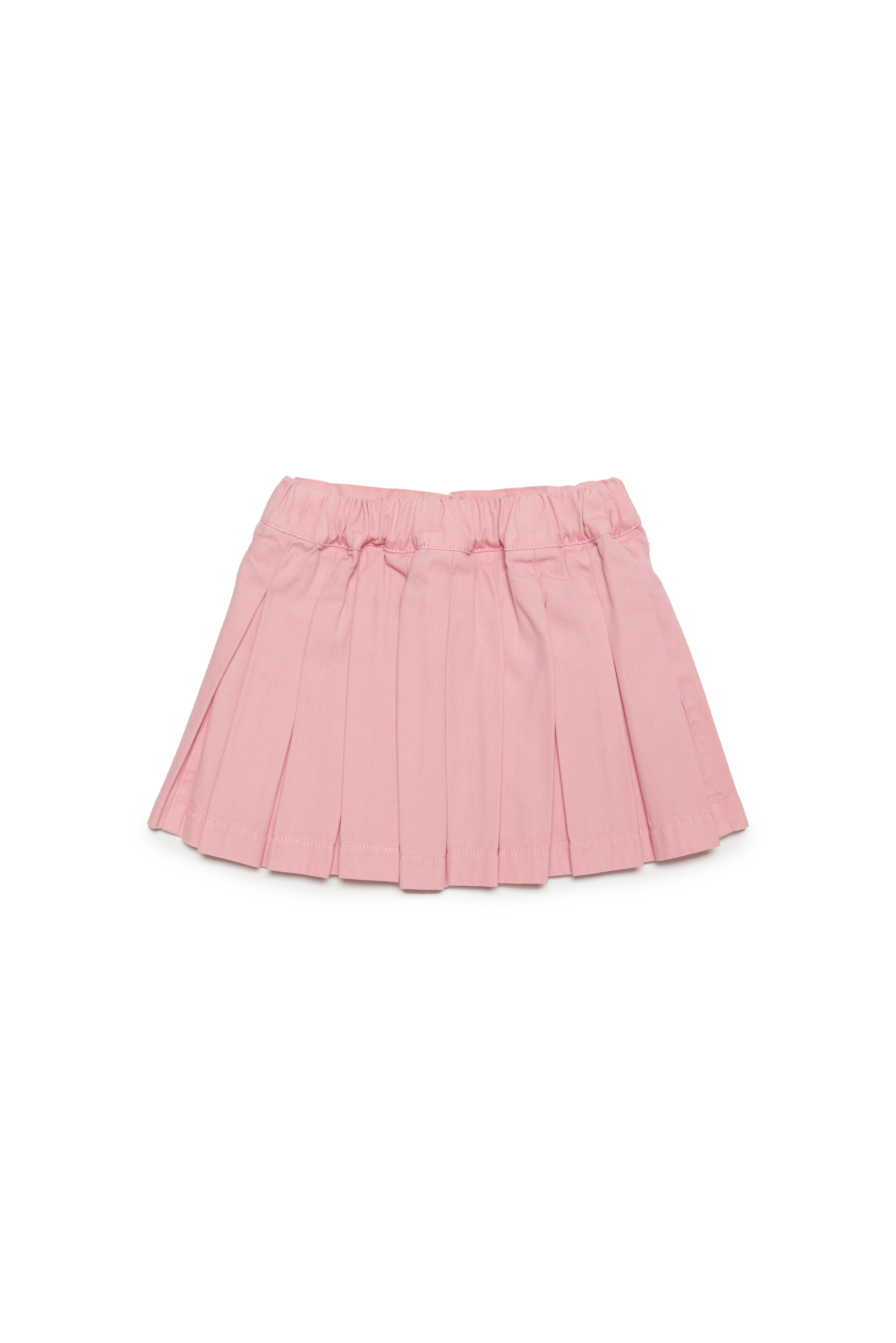 Diesel - GLISELB, Woman's Pleated skirt with tonal embroidery in Pink - 2