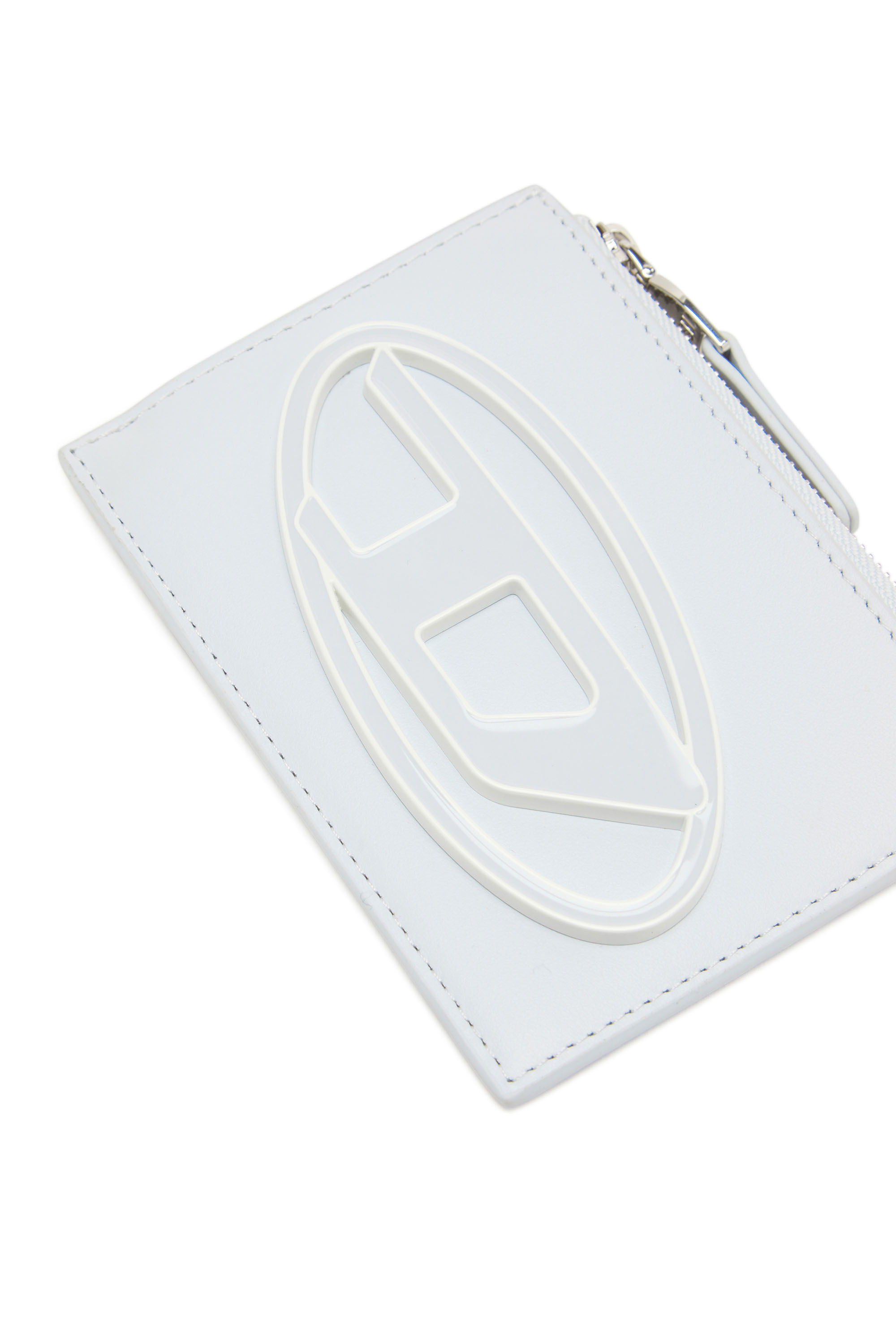 Diesel - 1DR CARD HOLDER I, Woman's Card holder in pastel leather in Light Blue - 4