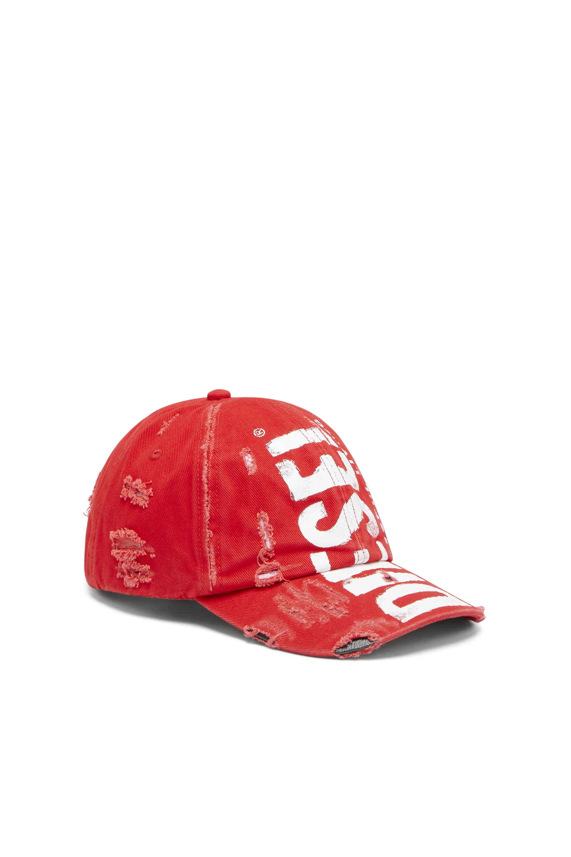 Diesel - C-EWAN, Unisex's Baseball cap with Diesel lettering in Red - 1