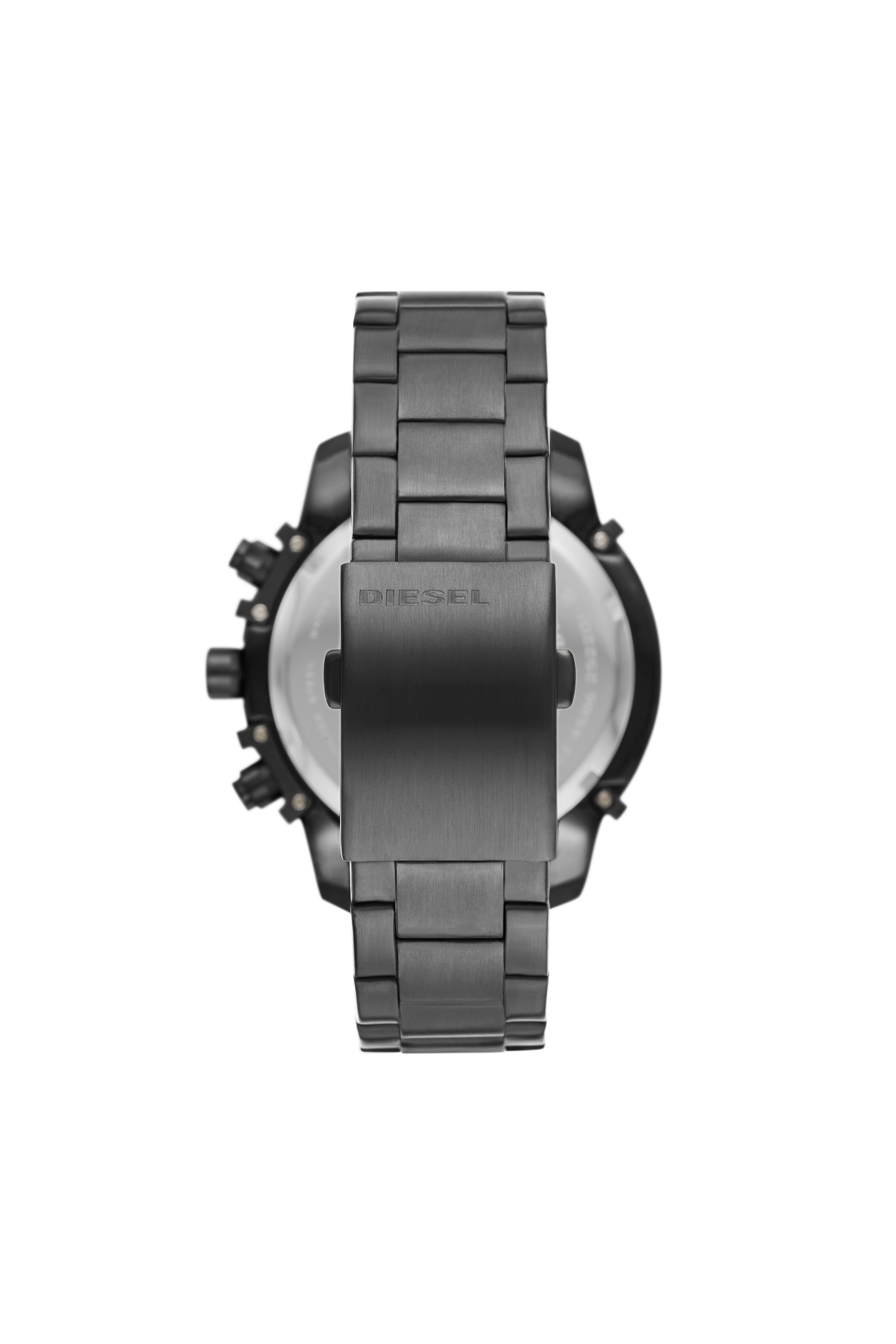 Diesel - DZ4586, Man's Griffed chronograph gunmetal-tone stainless steel watch in Dark grey - 2