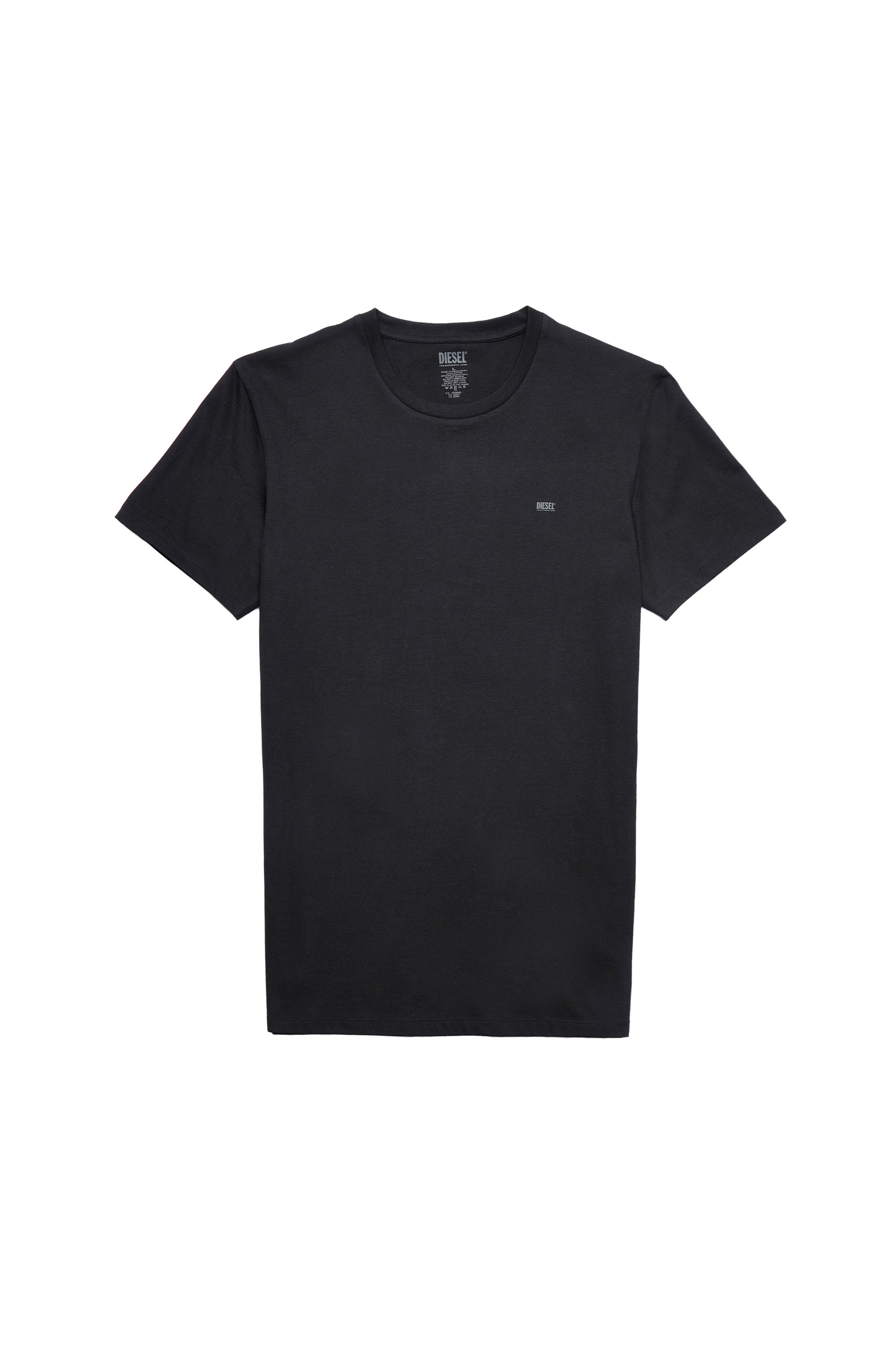 Diesel - UMTEE-RANDAL-TUBE-TWOPACK, Man's Two-pack of T-shirts with logo print in Black - 2
