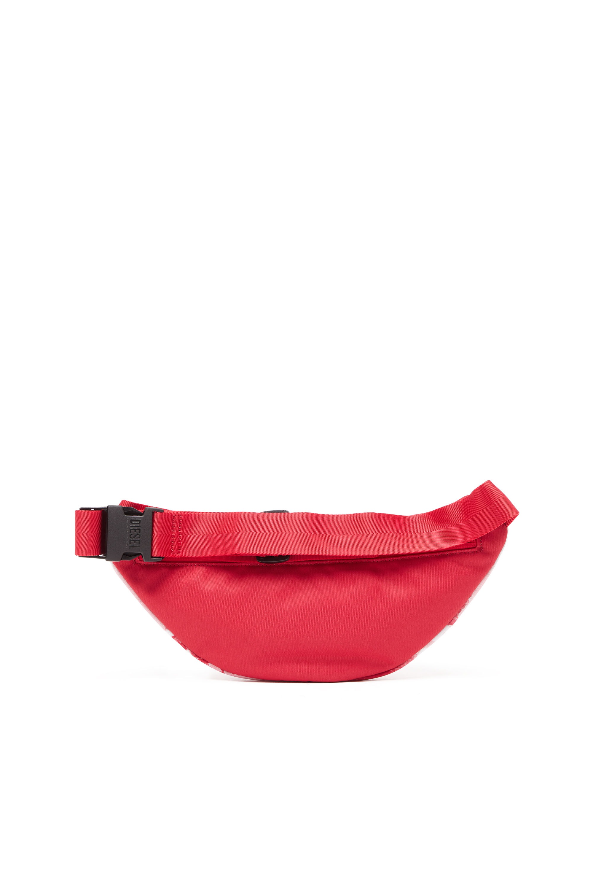 Diesel - RAVE BELTBAG X, Man's Rave Beltbag X - Belt bag in logo-printed fabric in Red - 2