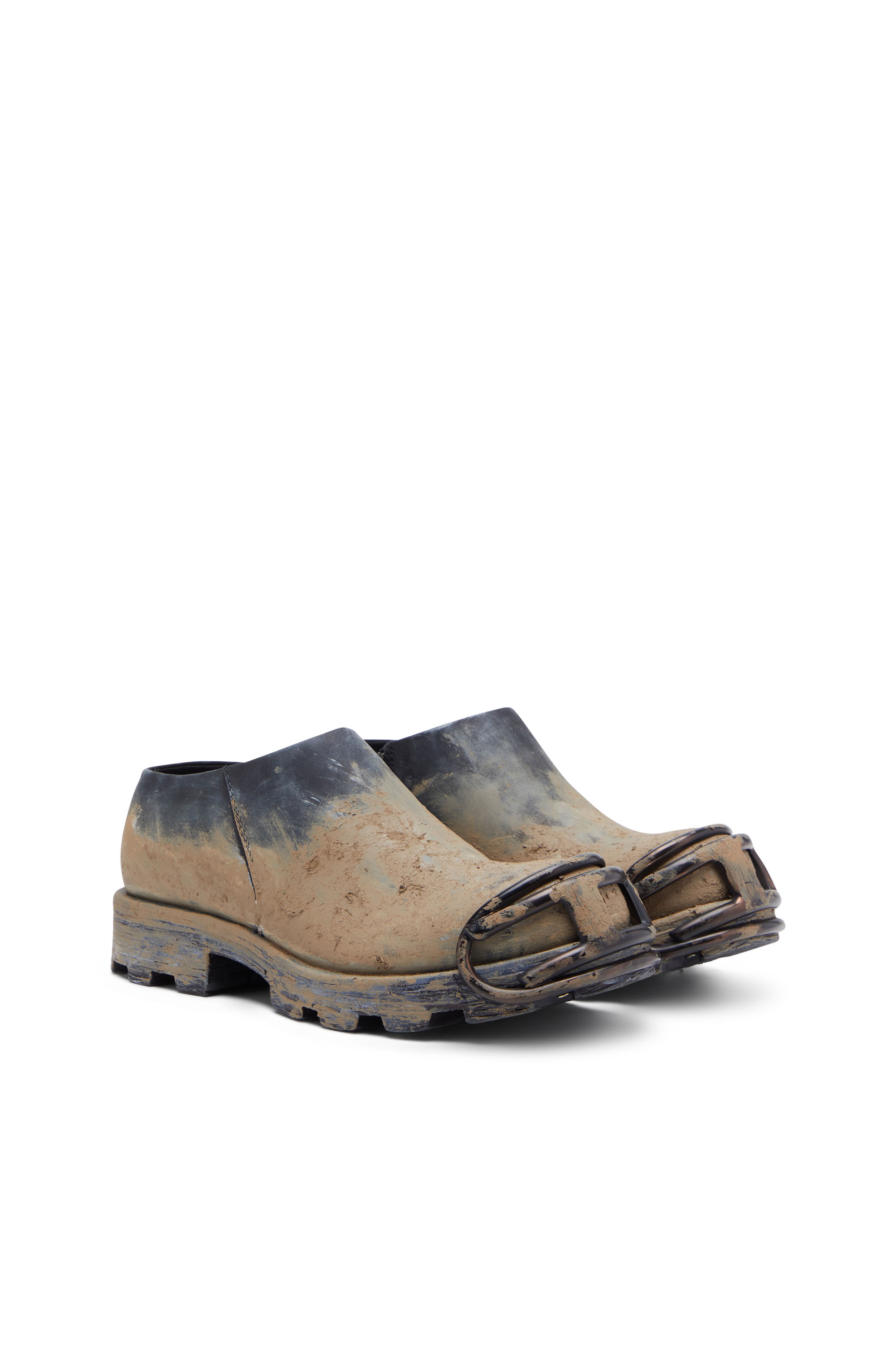 Diesel - D-HAMMER AB D, Man's D-Hammer Ab D Boots - Low-cut boots with mud treatment in Brown/Blue - 2
