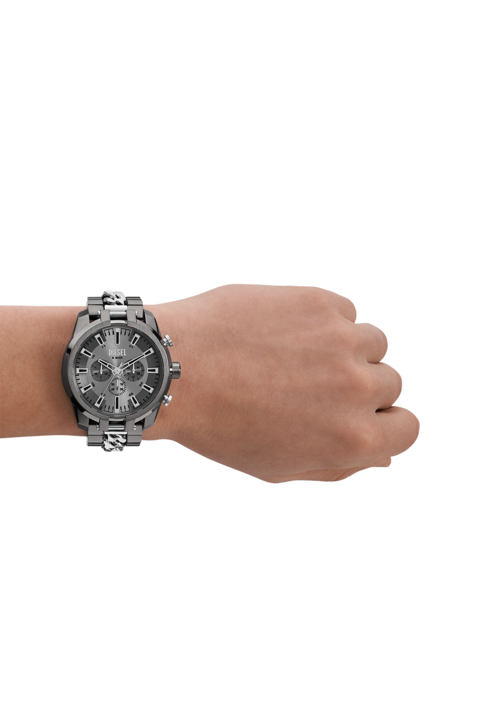 Diesel - DZ4630, Man's Split Stainless Steel Watch in Dark grey - 4