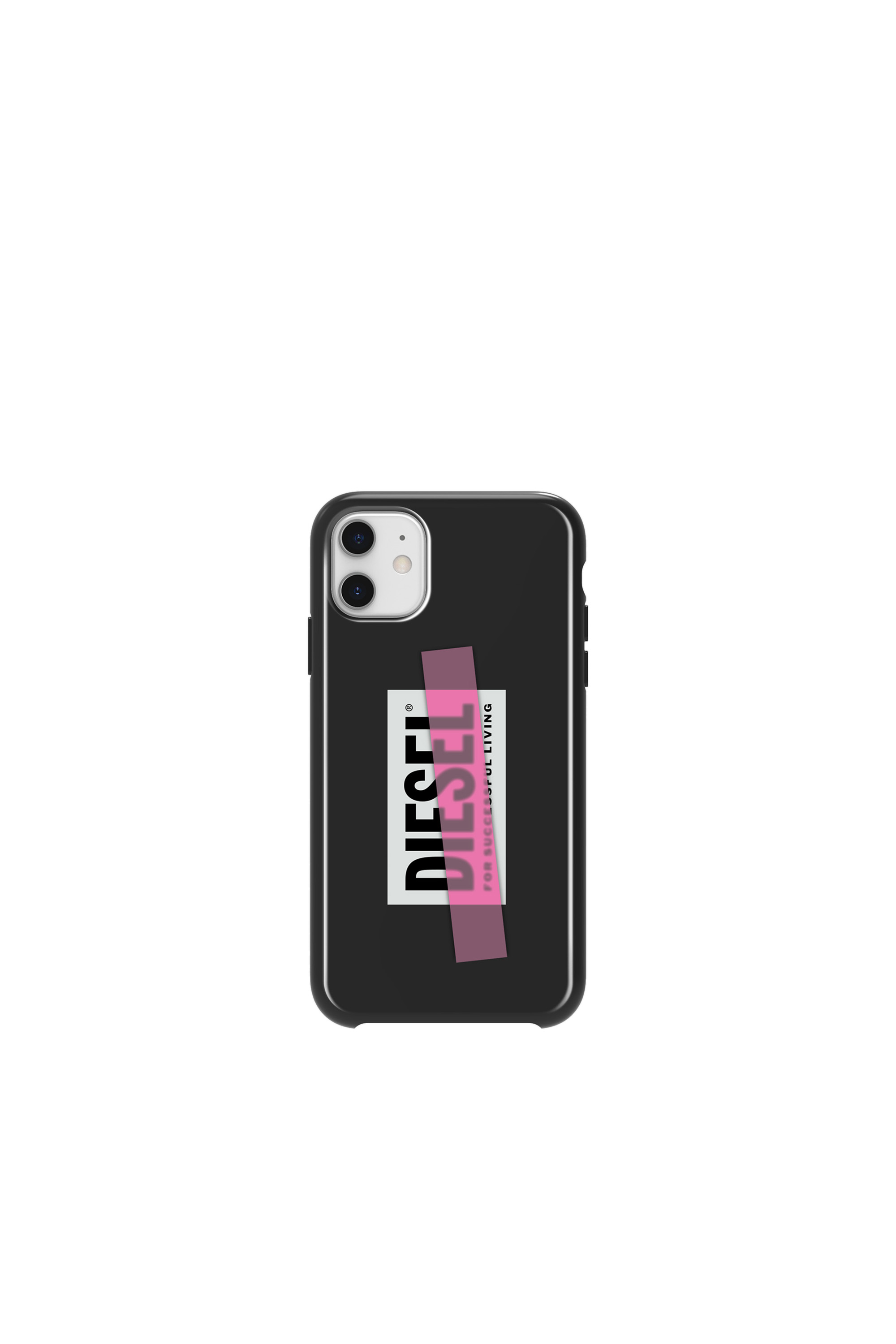 Diesel - DIPH-032-BLKPT, Unisex's Printed co-mold case for iPhone 11 in Black/Pink - 2