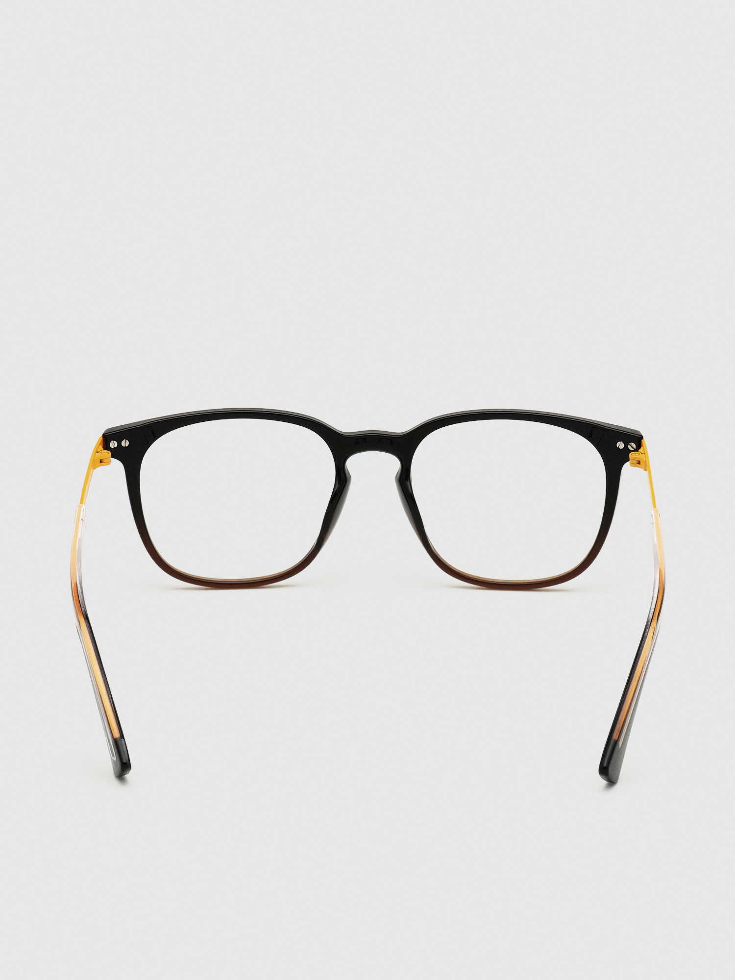 Diesel - DL5349, Unisex's Unisex eyewear with a square silhouette in Black/Yellow - 1