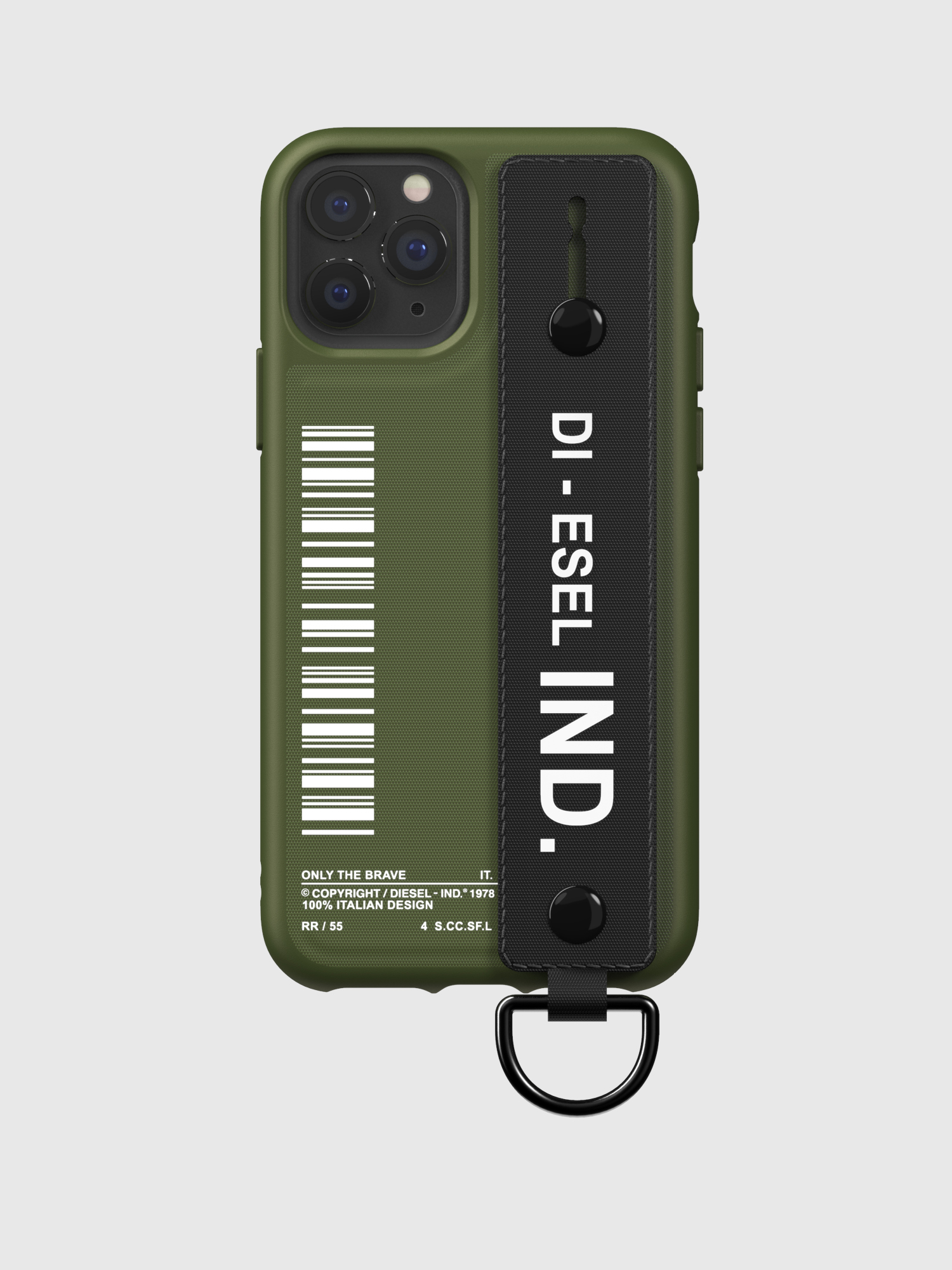 Diesel - 42008 STANDARD CASE, Unisex's Handstrap case for iPhone 11 Pro in Military Green - 2