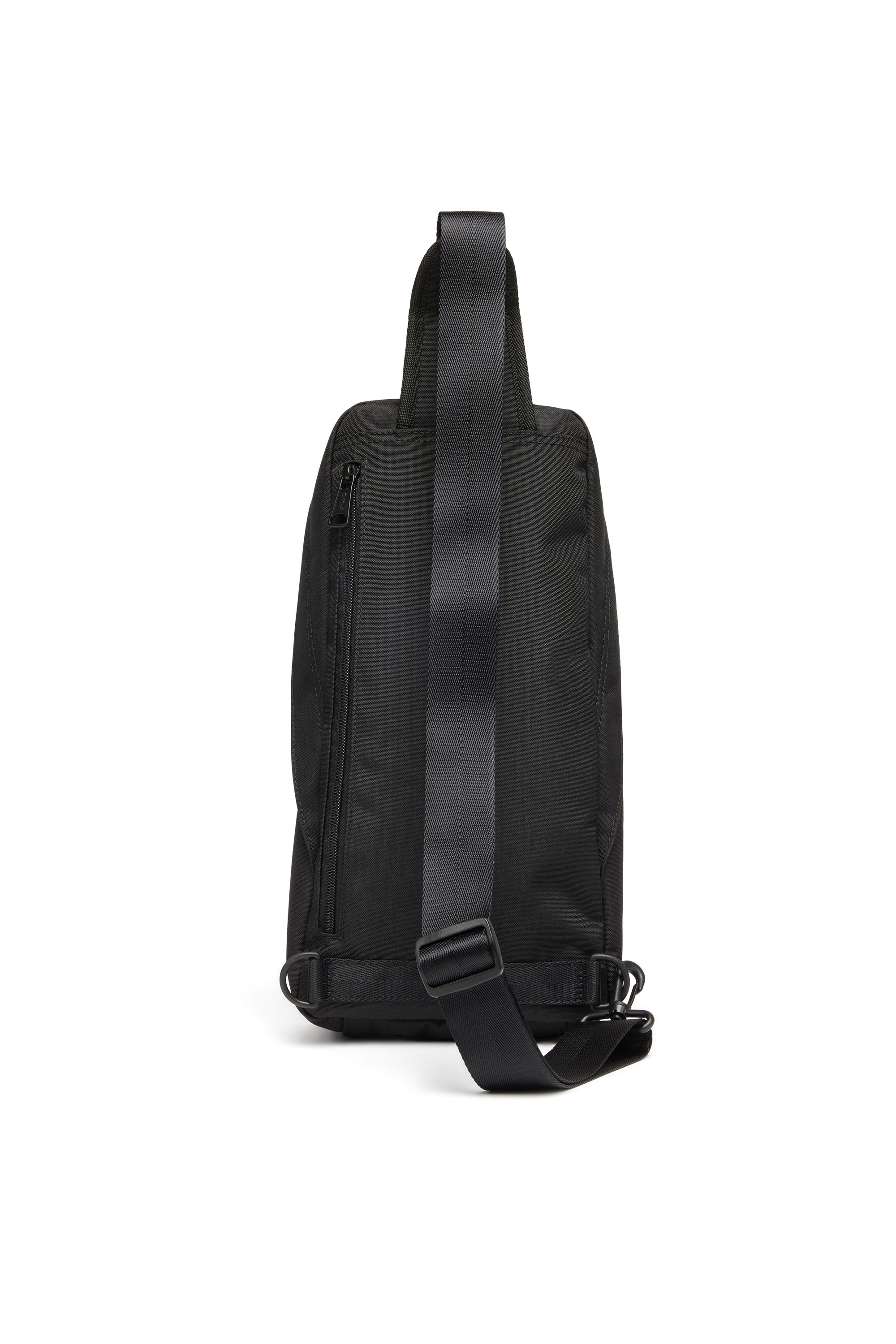 Diesel - D-BSC SLING BAG X, Man's D-Bsc-Sling backpack in heavy-duty shell in Black - 2