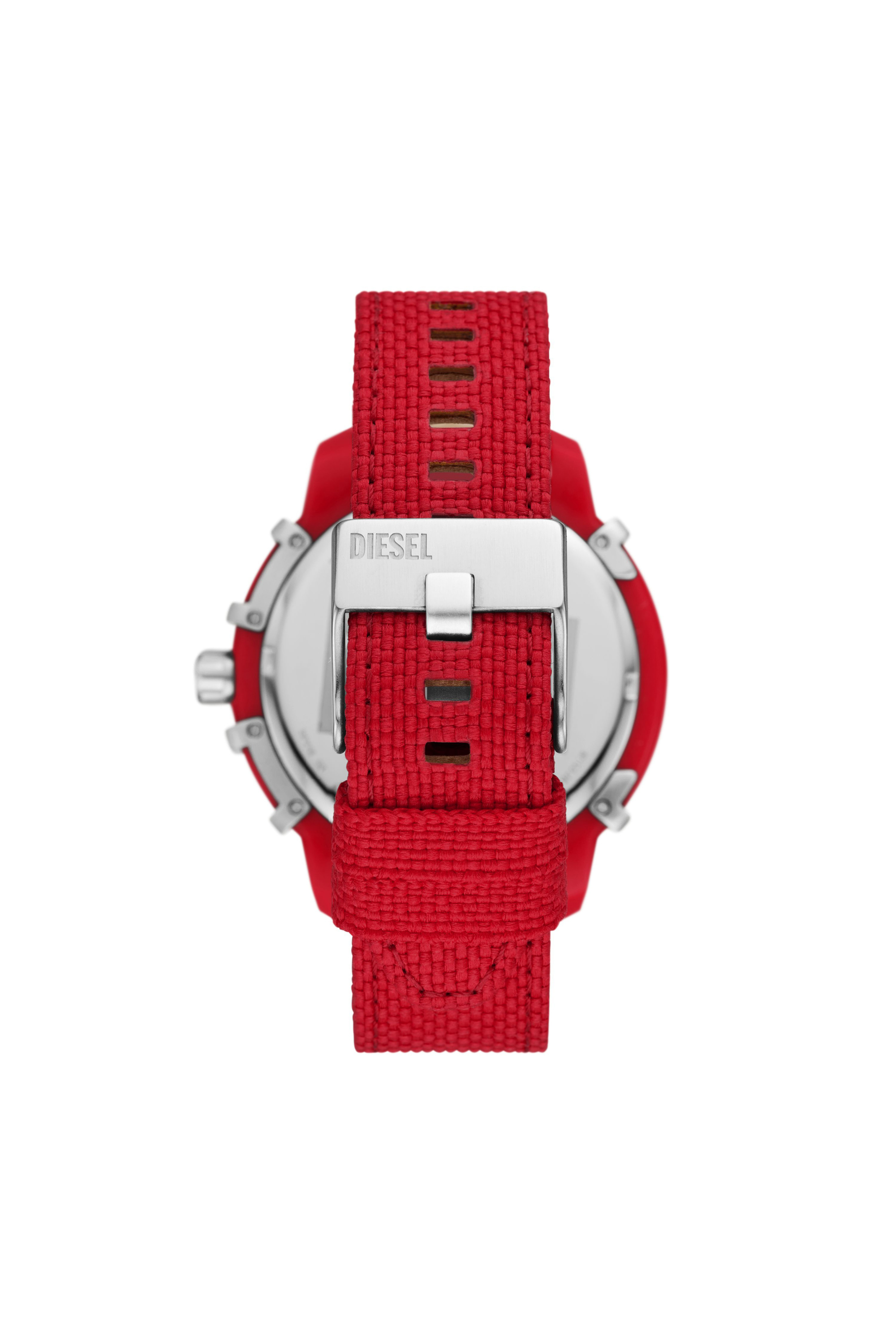 Diesel - DZ4620, Man's Griffed Solar Red watch in Red/White - 2