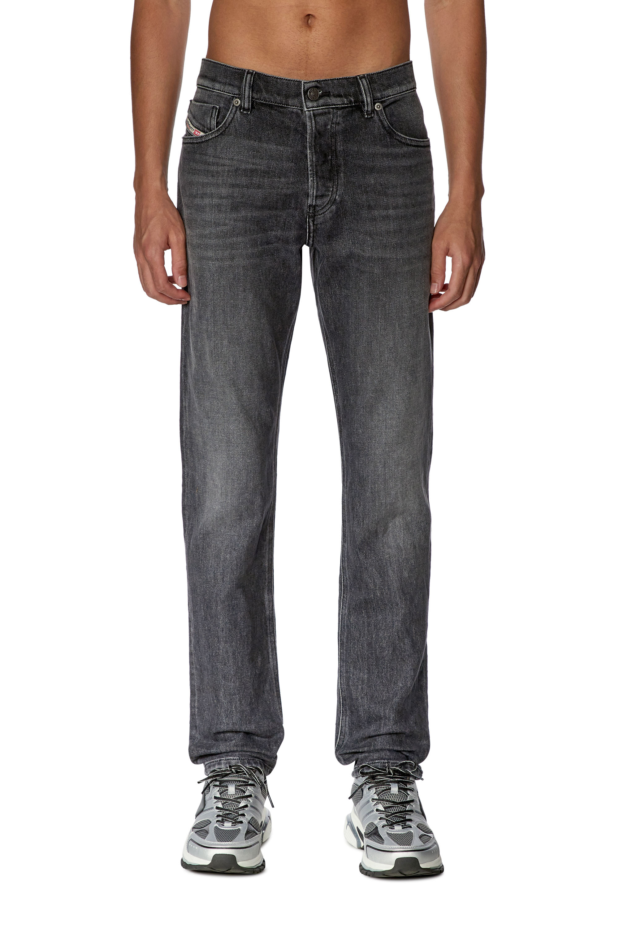 Diesel - Straight Jeans 1995 D-Sark 09F84, Man's Straight Jeans - 1995 D-Sark in Black/Dark grey - 1