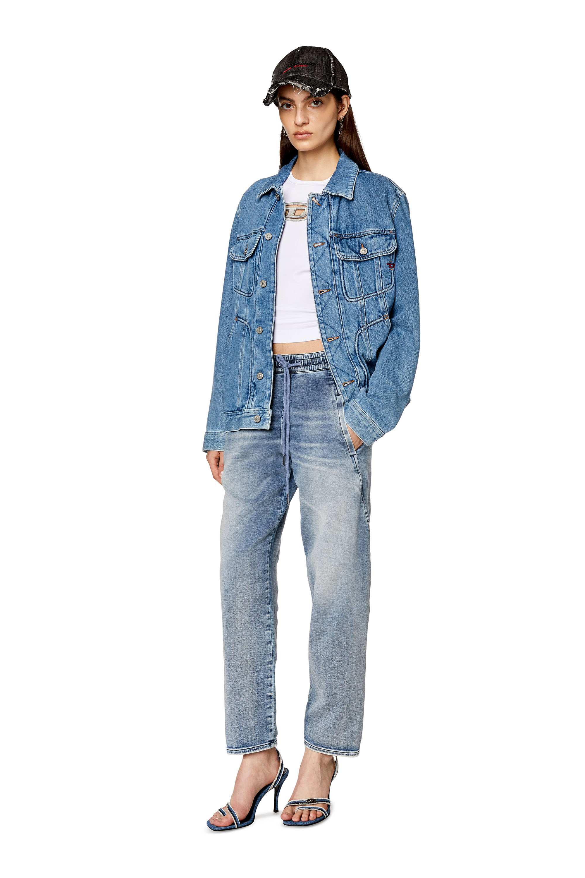 Diesel - Woman's Boyfriend 2031 D-Krailey Joggjeans® 068FL, Medium blue - 2
